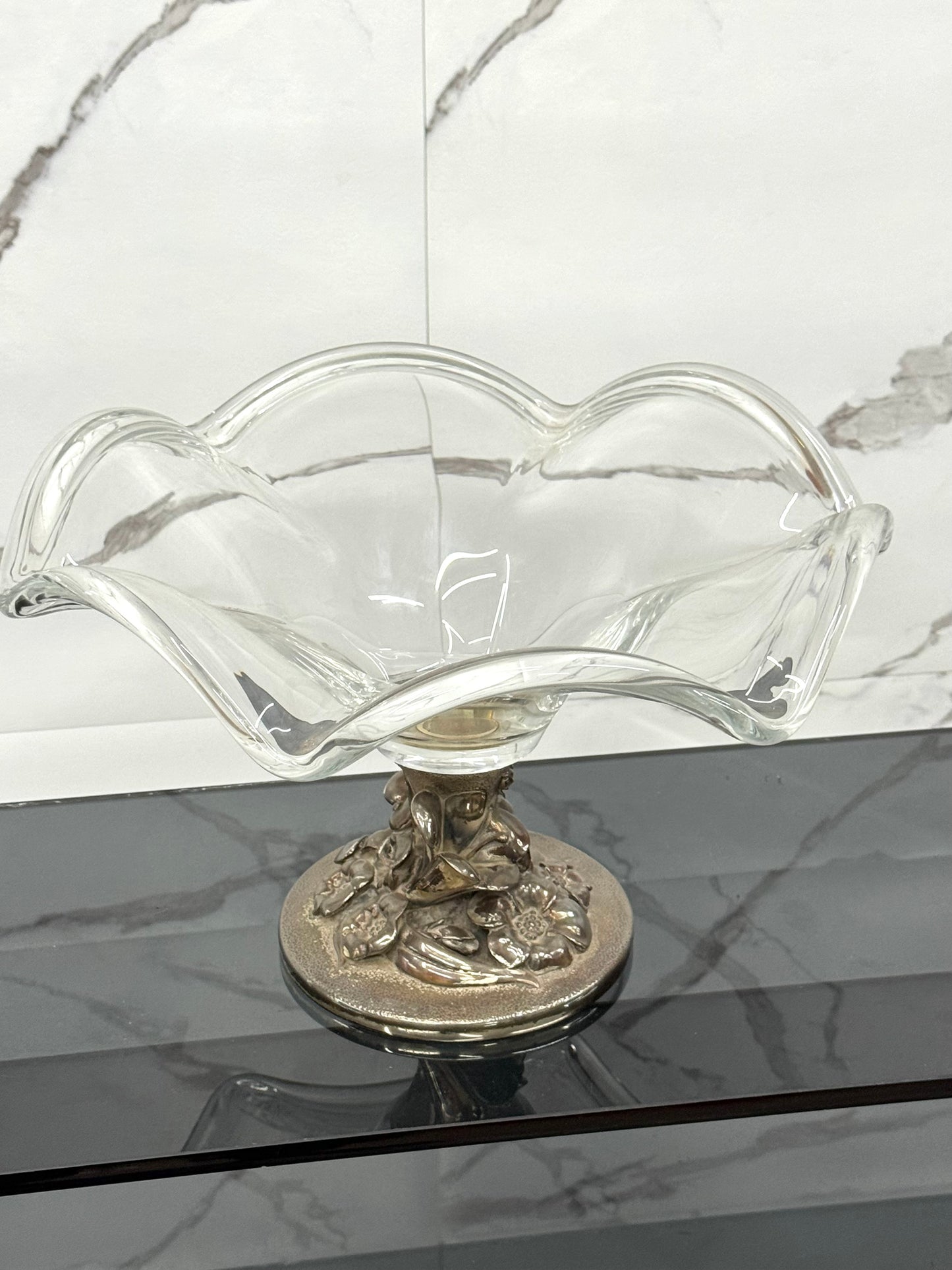 Studio Ottaviani Centrotavola Cristallo 1970’s Design Luxury