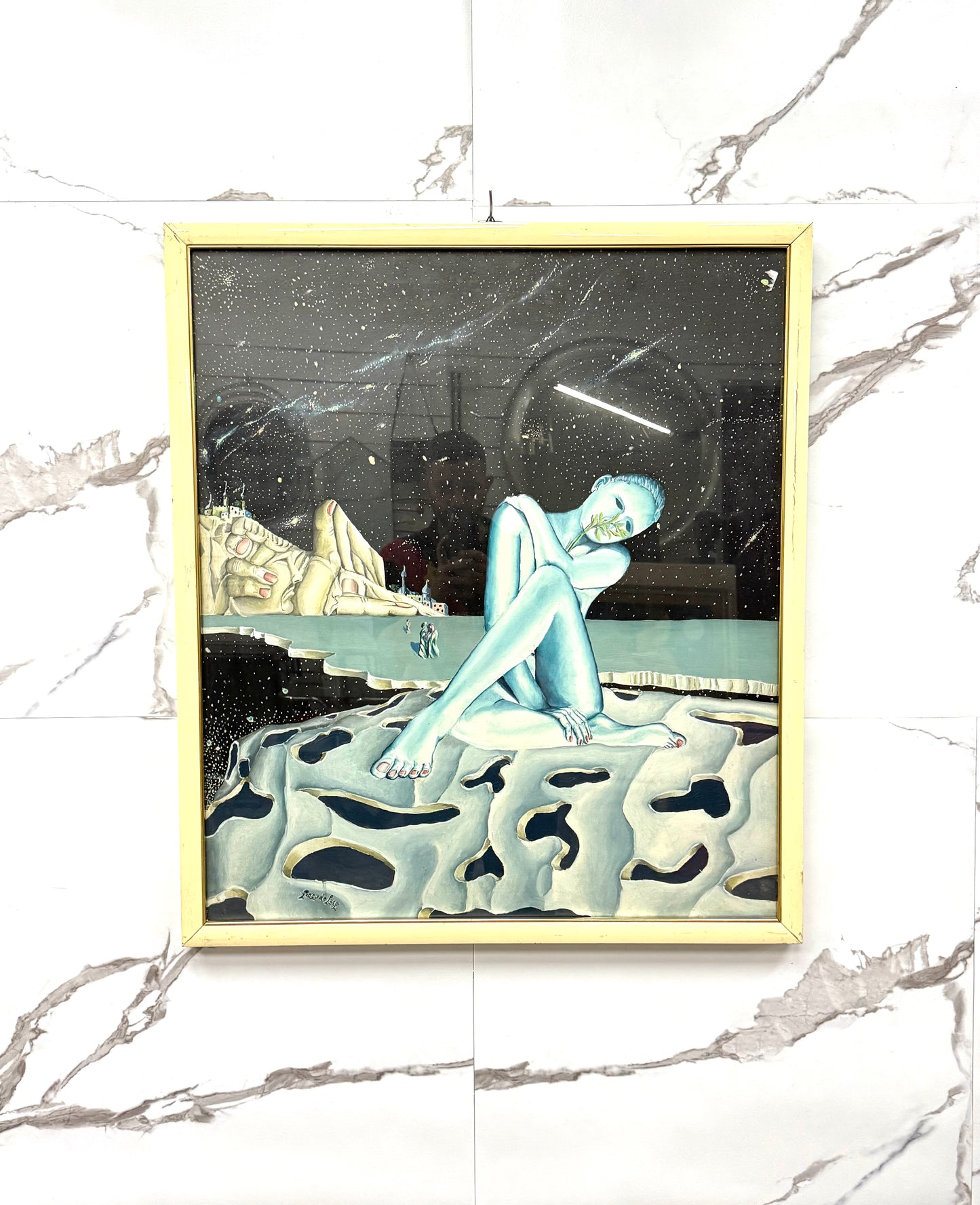 Dipinto Piero De Pace 1994 Painting Con Firma E Certificato