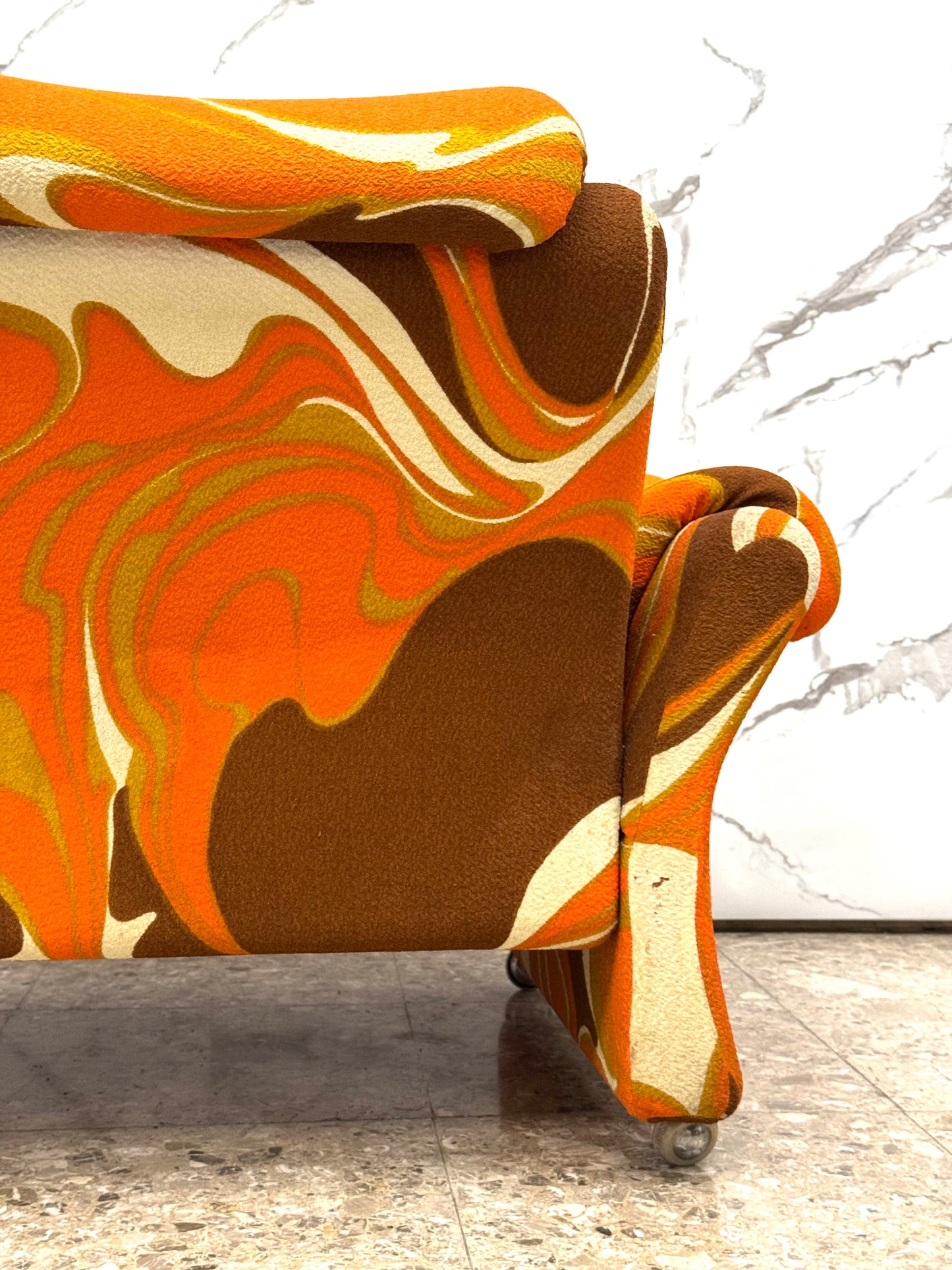 POLTRONA DI GUARNACCI , PADOVANO E VAGNONI 1P “IONICA” ANNI 70 DESIGN SPACE AGE
