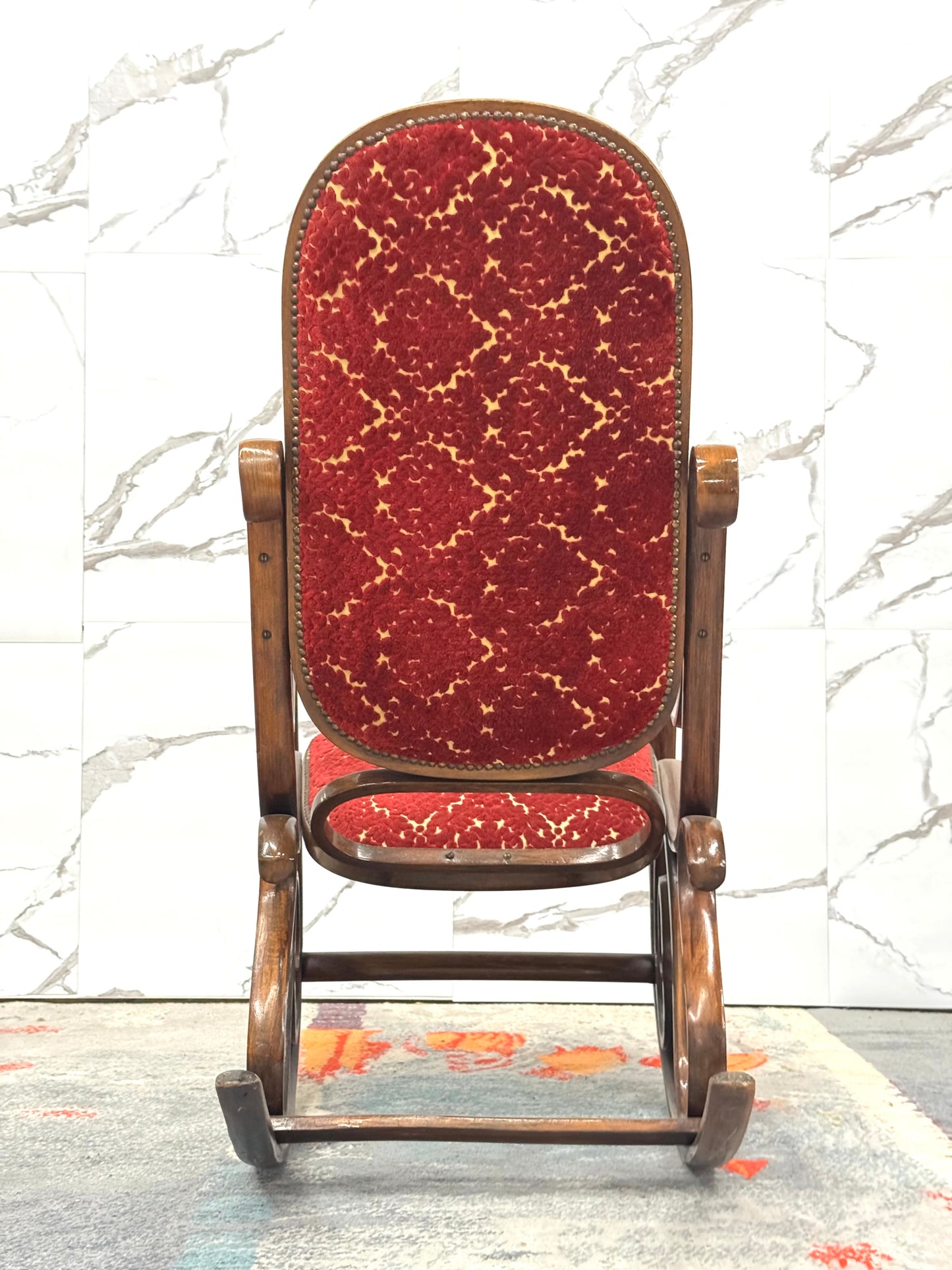 Poltrona A Dondolo Thonet Vintage Mid-Century Design