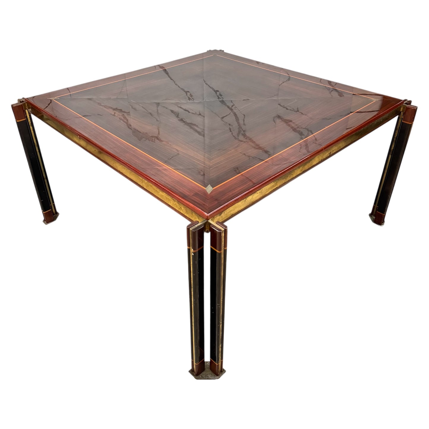 Paolo Barracchia Per Roman Decò Grande Tavolo Da Pranzo Design Modernariato 1970