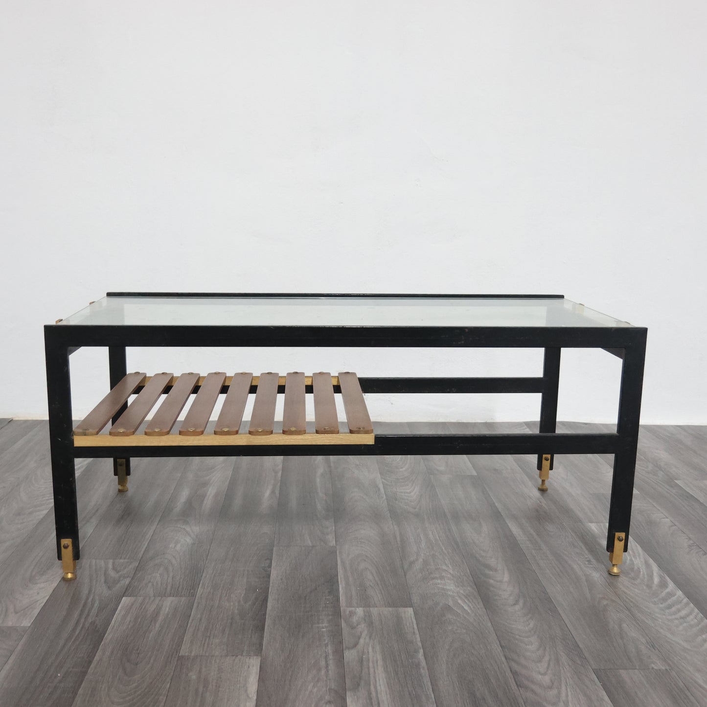 Sant’Ambrogio & De Berti Tavolino da salotto legno anni 60 design Modernariato