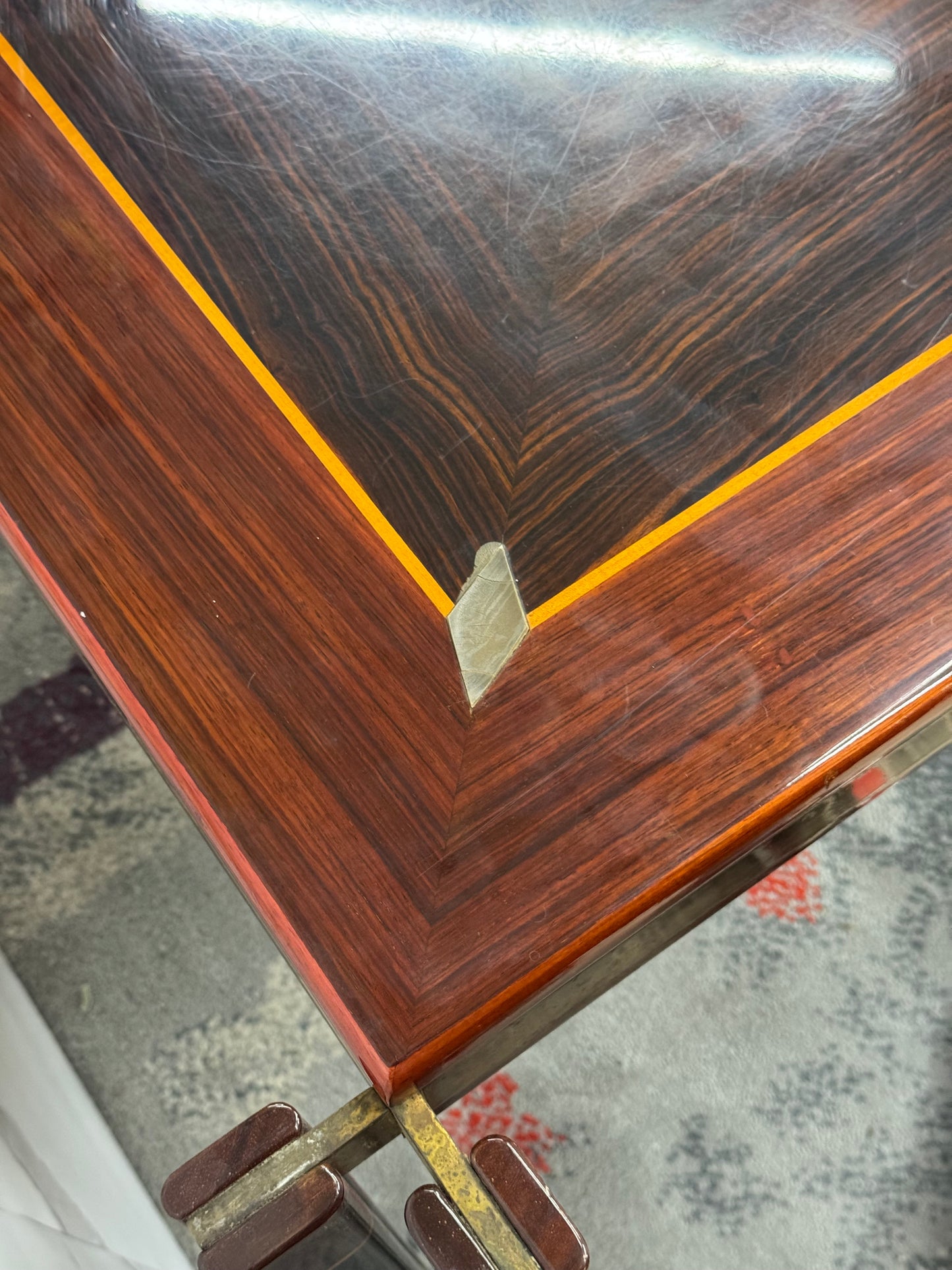 Paolo Barracchia Per Roman Decò Grande Tavolo Da Pranzo Design Modernariato 1970