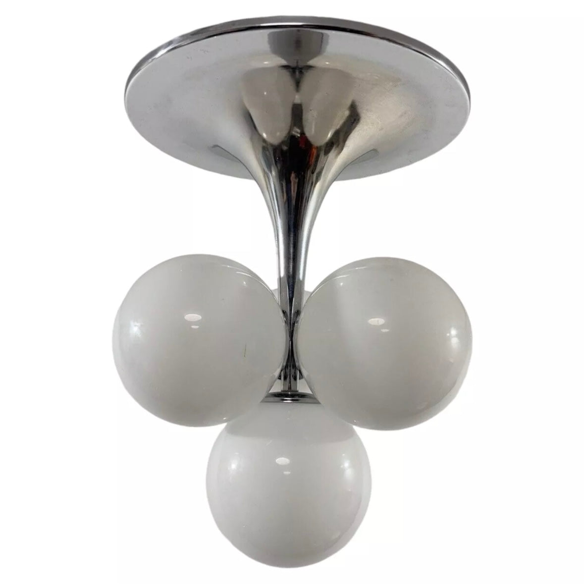 Max Bill per Temde Leuchten Lampadario Space Age anni ‘60 Globes 4 luci