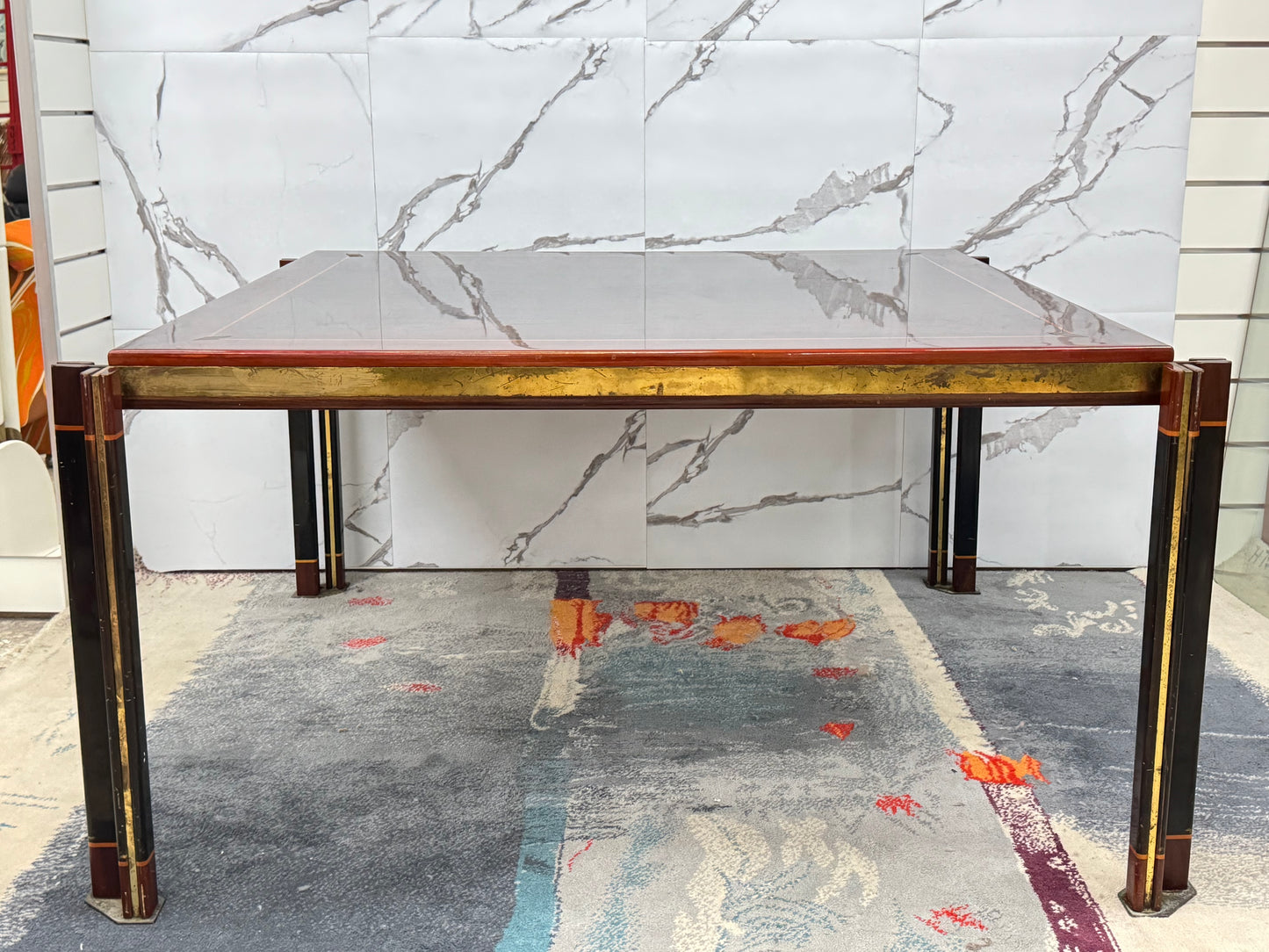 Paolo Barracchia Per Roman Decò Grande Tavolo Da Pranzo Design Modernariato 1970