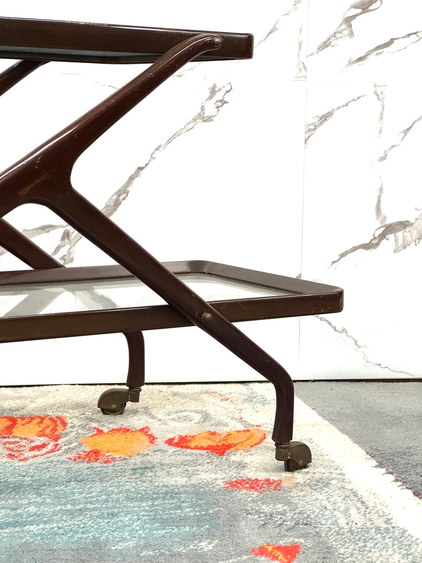 Cesare Lacca Carrello Portavivande Legno 1950’s Mid Century Design