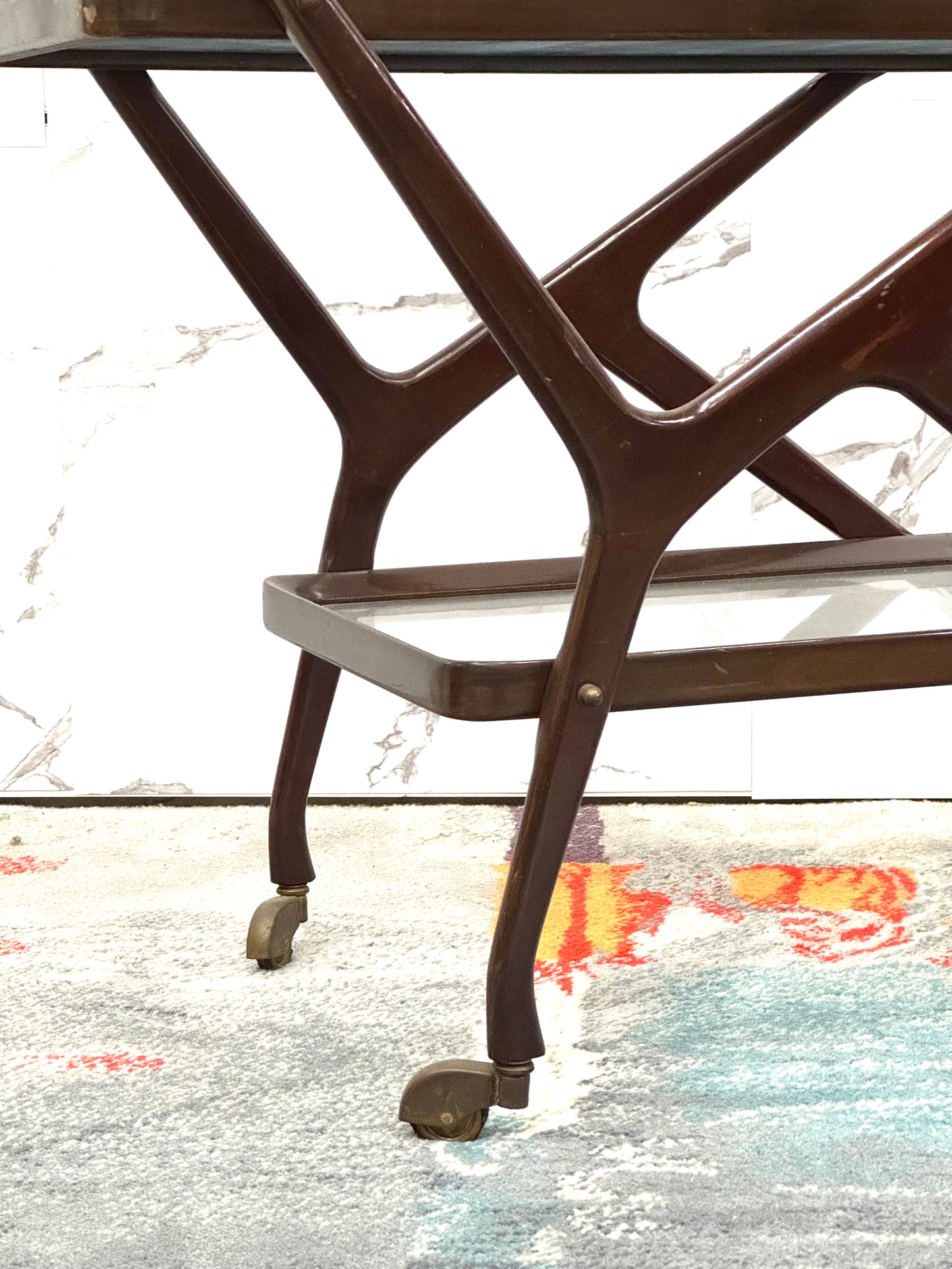 Cesare Lacca Carrello Portavivande Legno 1950’s Mid Century Design
