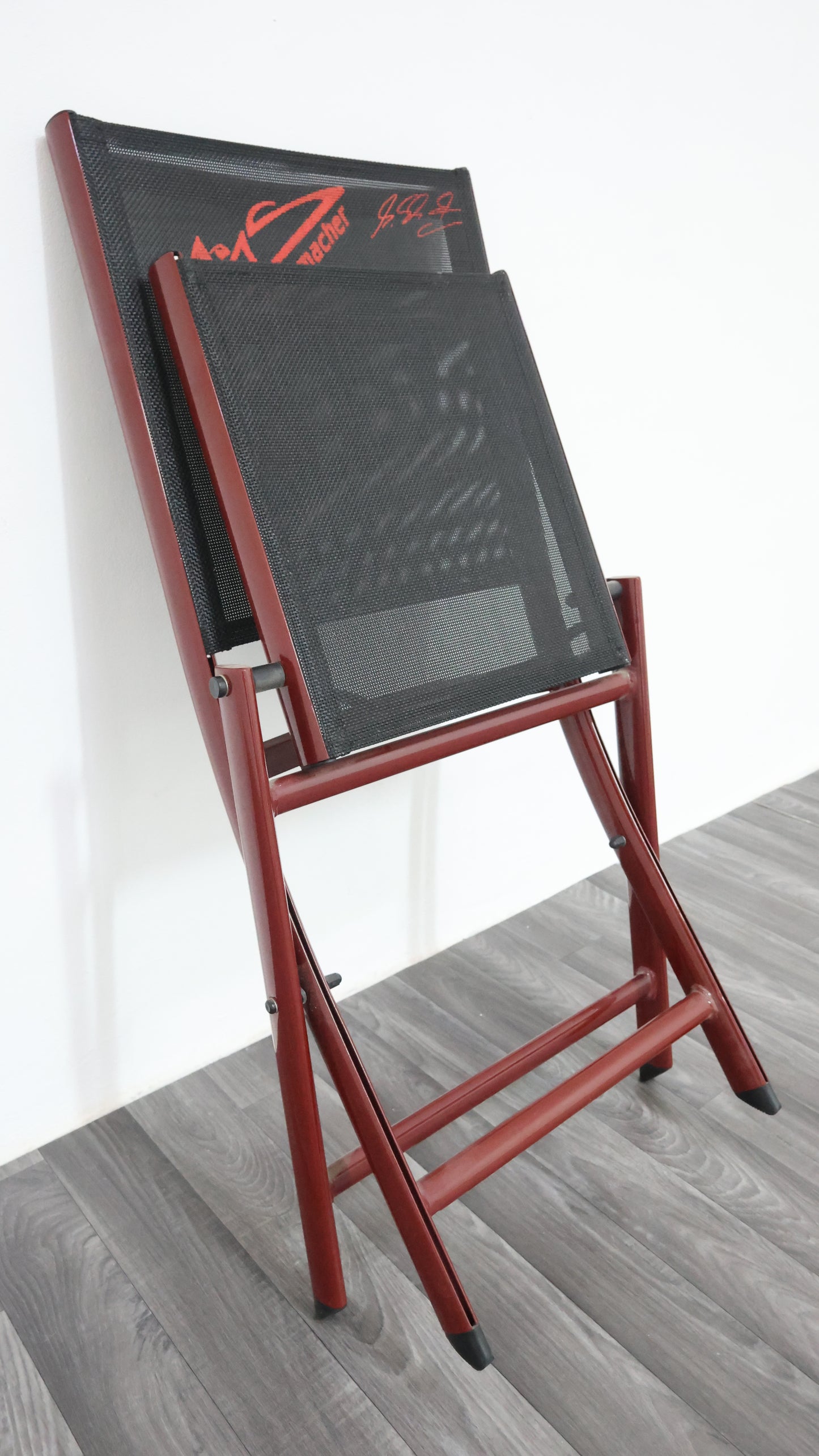 michael schumacher Coppia Di Sedie Richiudibili Merchandising Ufficiale 2000