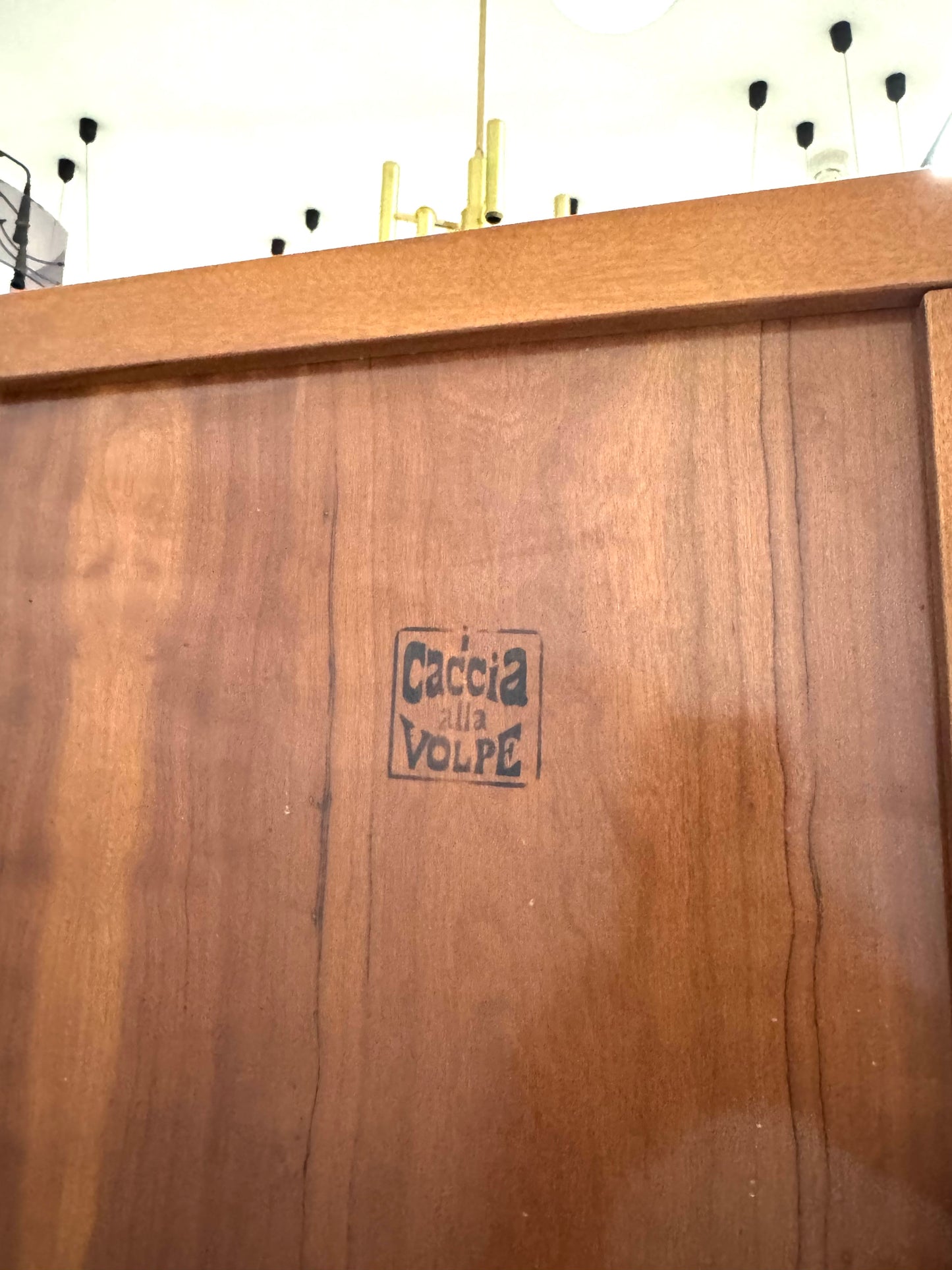 Mobile Vetrinetta Fabrizio Poldaretti Linea arredo Caccia Alla Volpe Anni ‘70