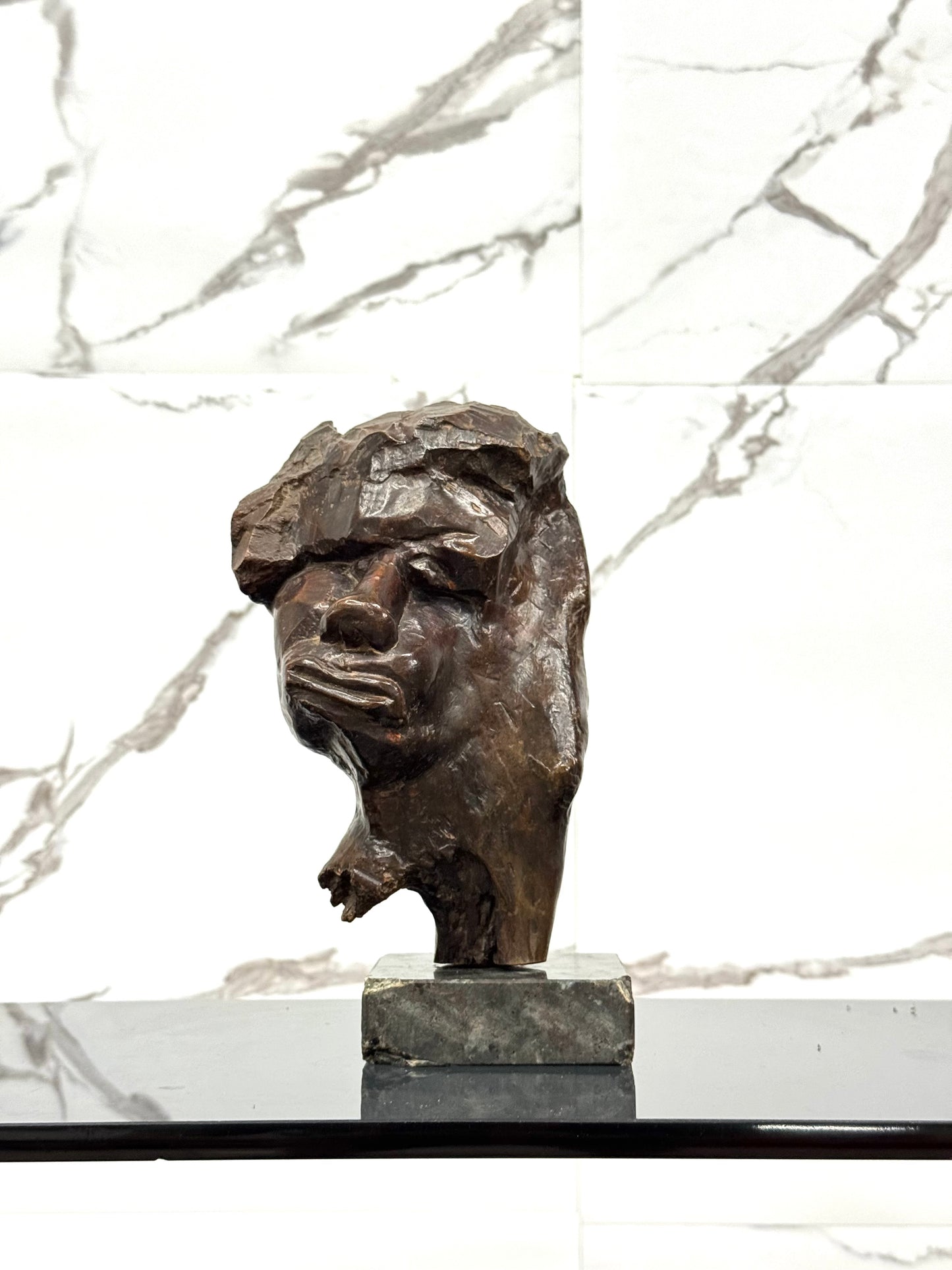 Scultura Volto Scolpito Liliana Casella Muratti Anni 70