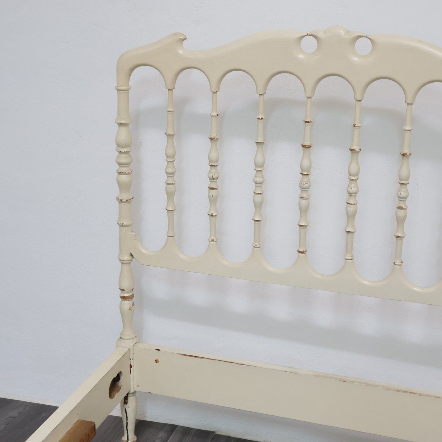 Giuseppe Gaetano Descalzi Coppia Di Letti Singoli Chiavari Anni ‘50 Design
