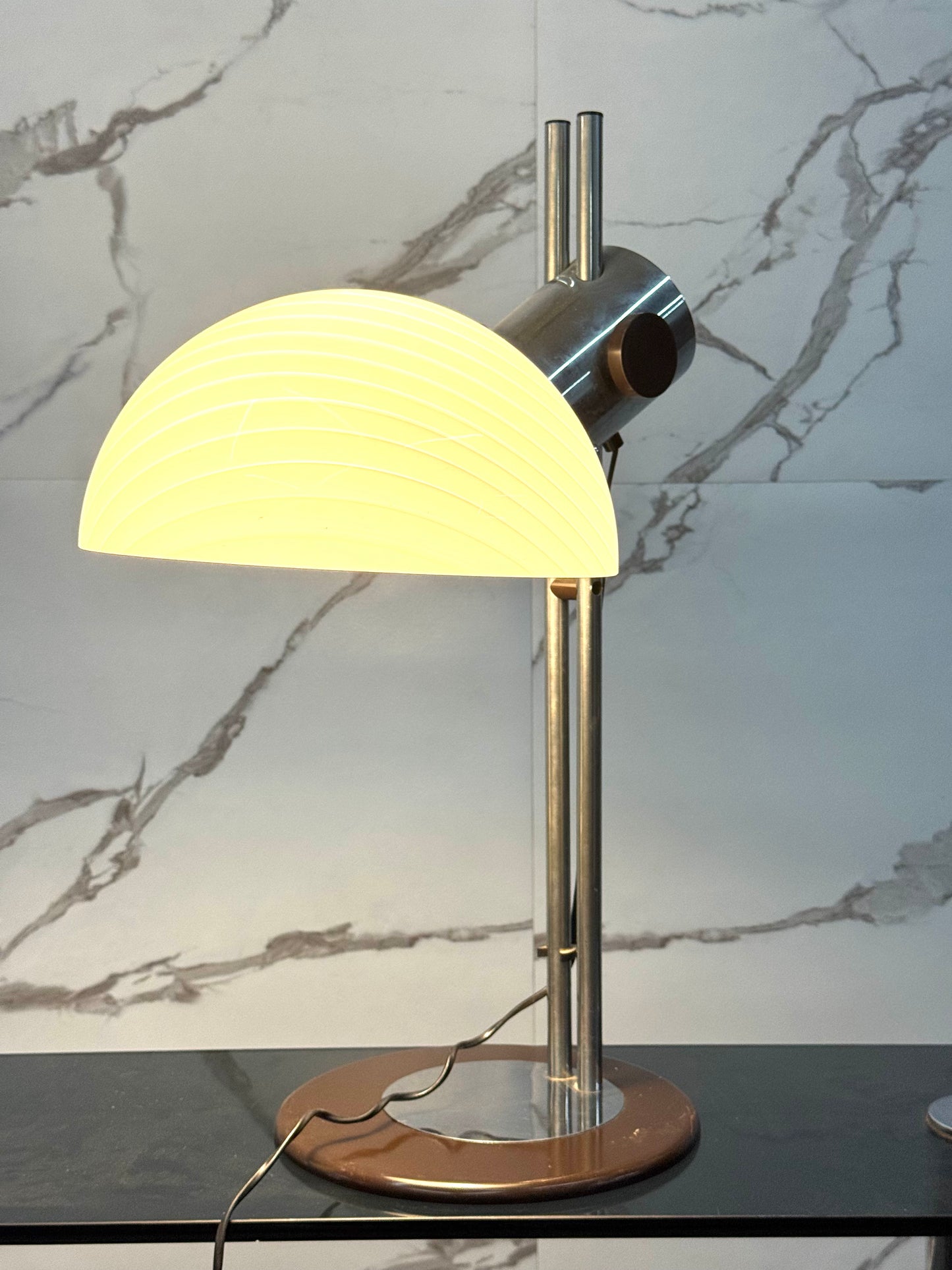 SPACE AGE BIG TABLE LAMP LAMPE DE TABLE TISCHLAMPE VERY RARE VINTAGE