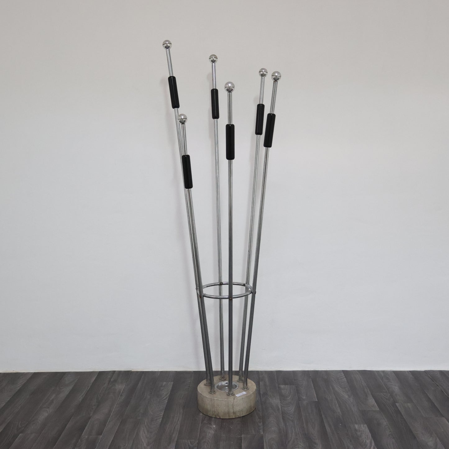 Appendiabiti fratelli Mannelli travertino acciaio design Modernariato 1970’s