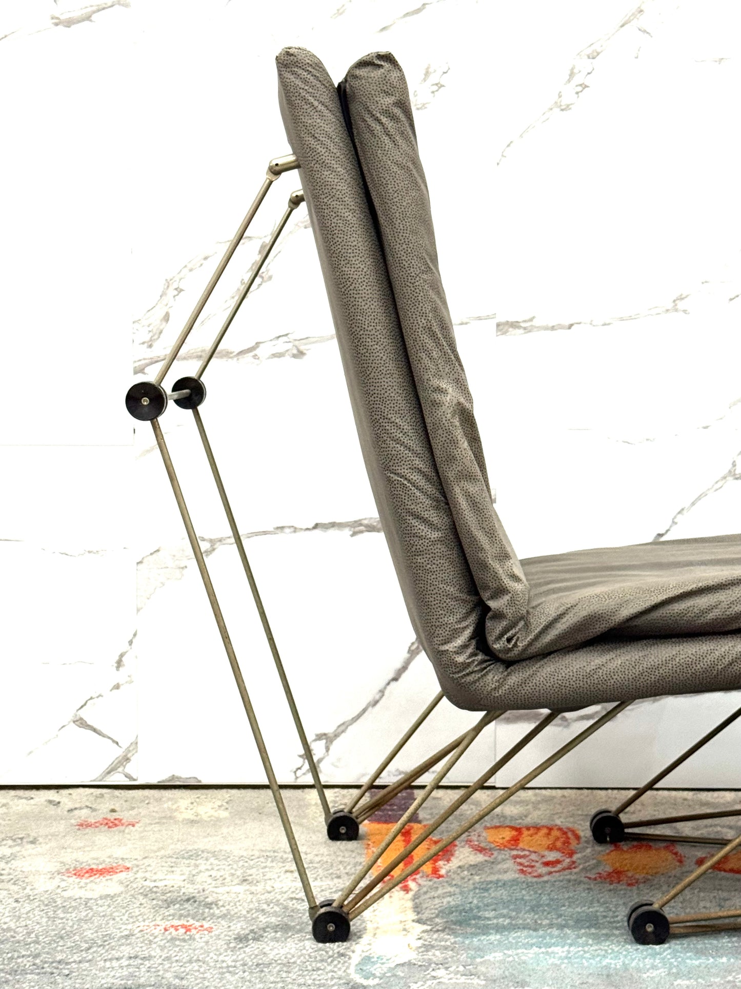 Lounge Chair Poltrona Geometric Design Postmodern Modernariato 1980’s