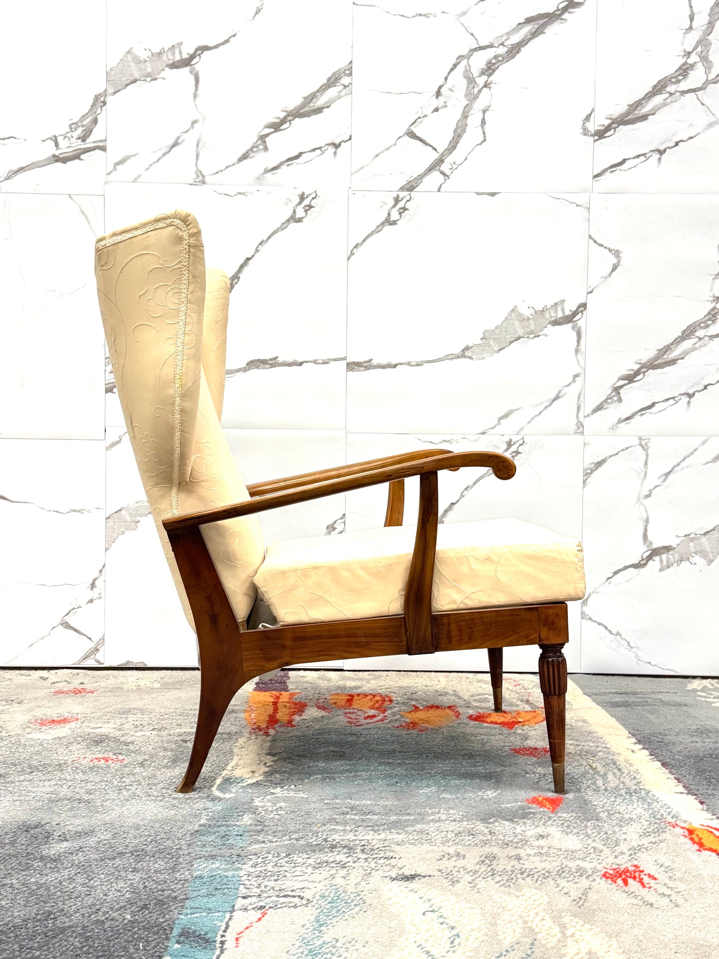 Renzo Franchi Camerani Poltrona Reclinabile Mod. Camea 1950 Design Mid-century