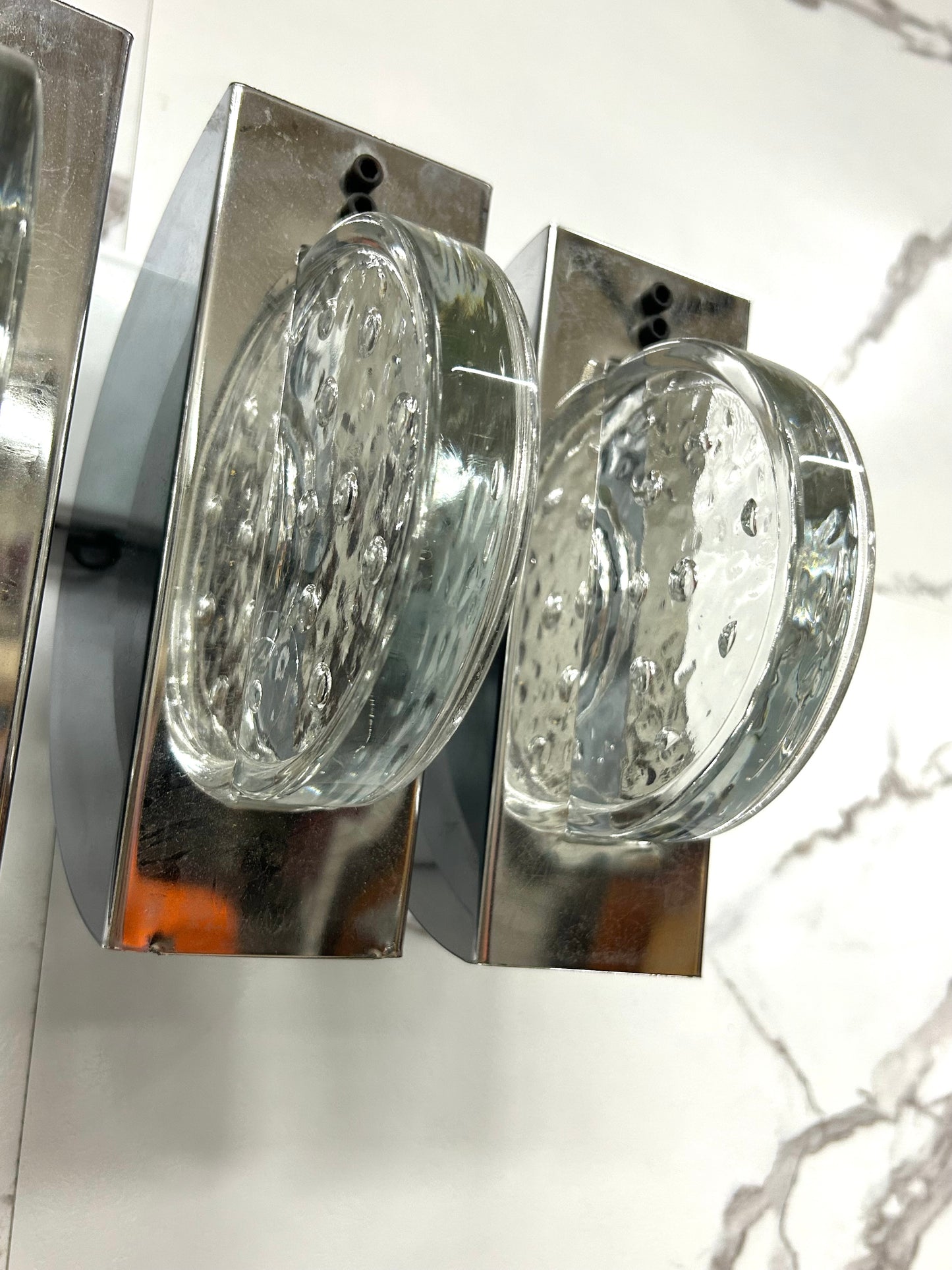 Fidenza Vetraria Applique Anni 70 Design Modernariato