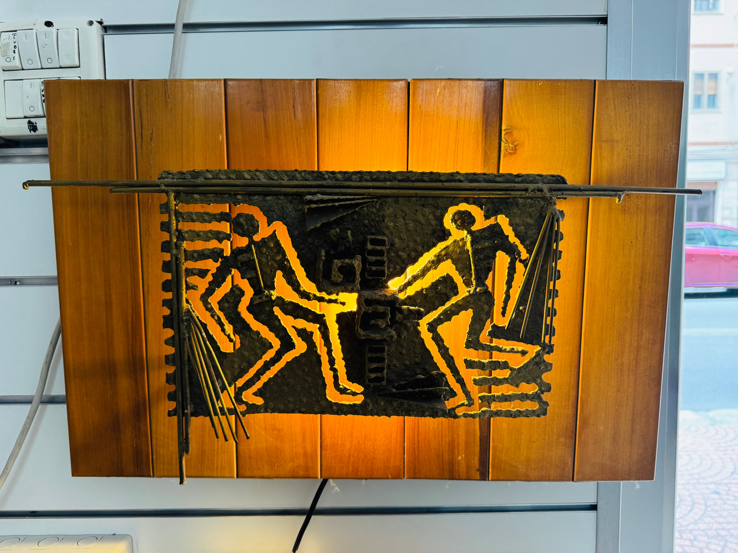 Lampada Da Parete Scultorea Brutalist Anni ‘60