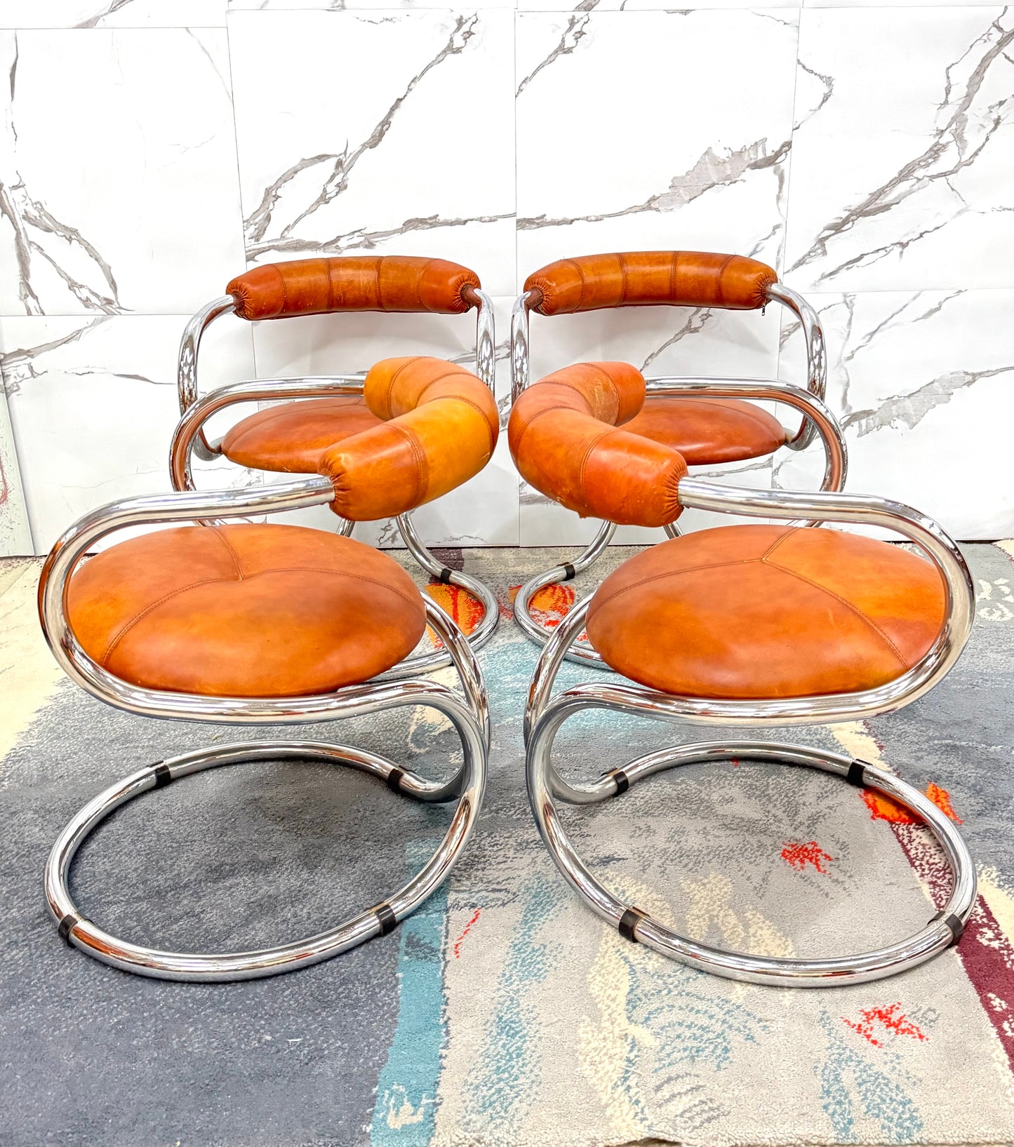 Rudi Bonzanini Tecnosalotto Set Da Pranzo completo Design Anni ‘70 Modernariato
