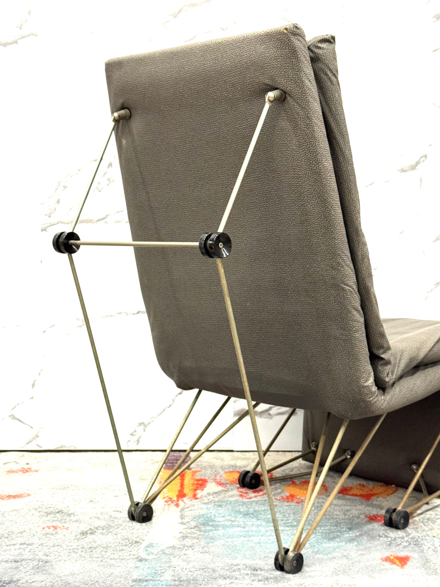 Lounge Chair Poltrona Geometric Design Postmodern Modernariato 1980’s