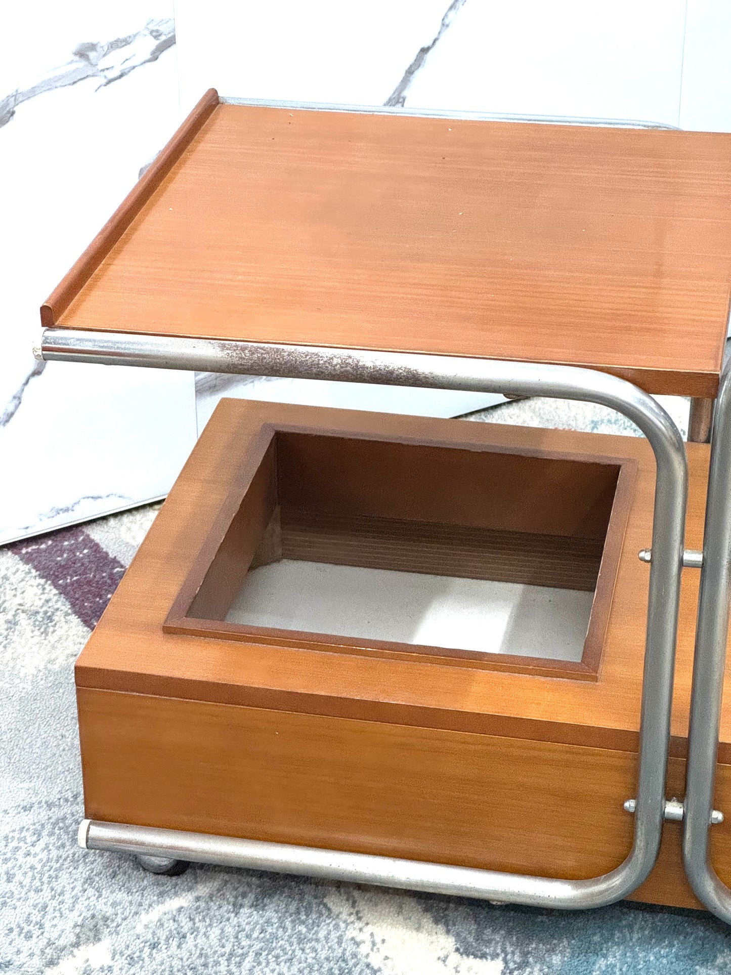 Carrello Portavivande Bauhaus Marcel Breuer Style 1970’s Design Modernariato