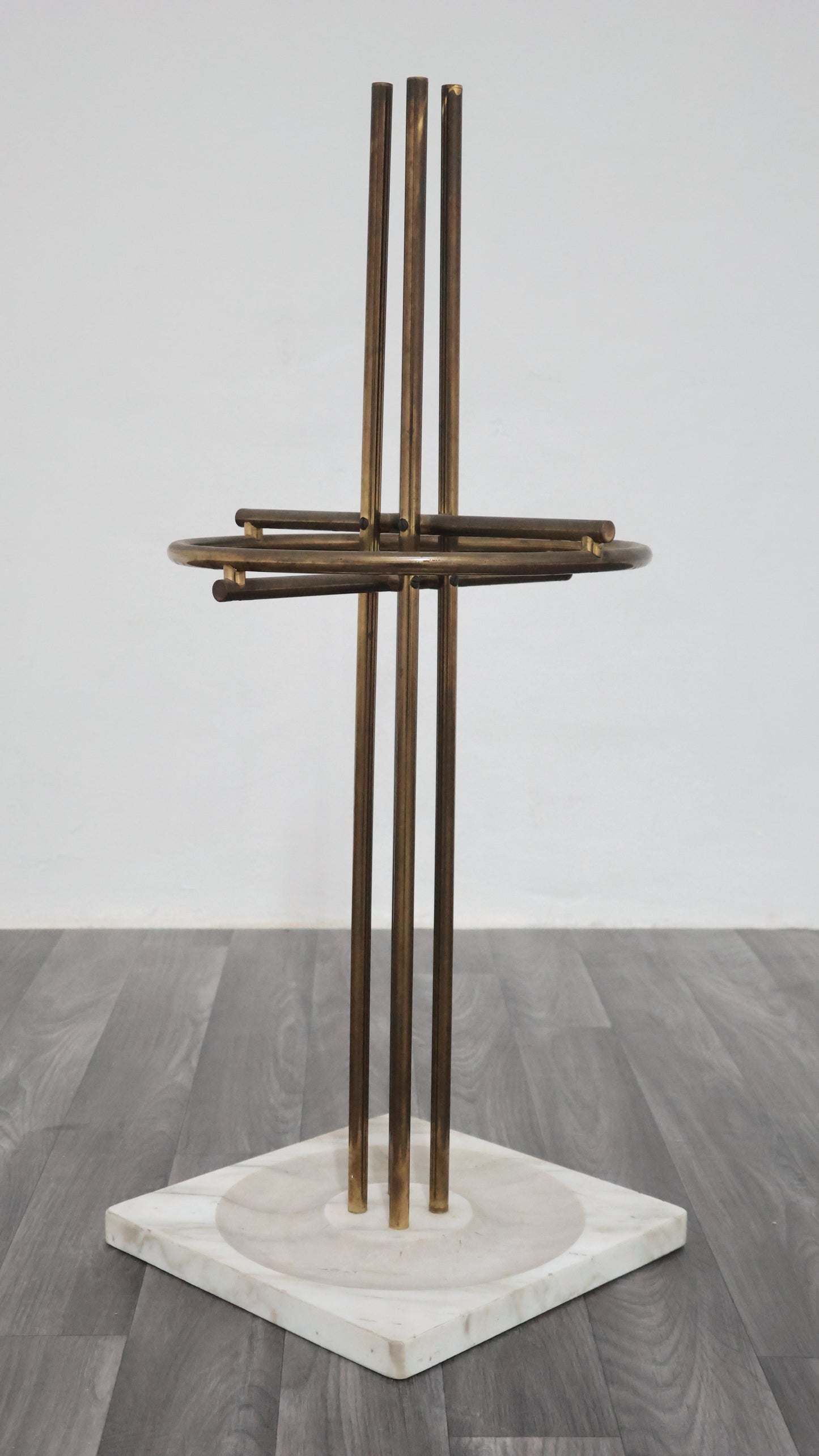 Renato Zevi Metalarte Portaombrelli Marmo E Ottone Design Modernariato