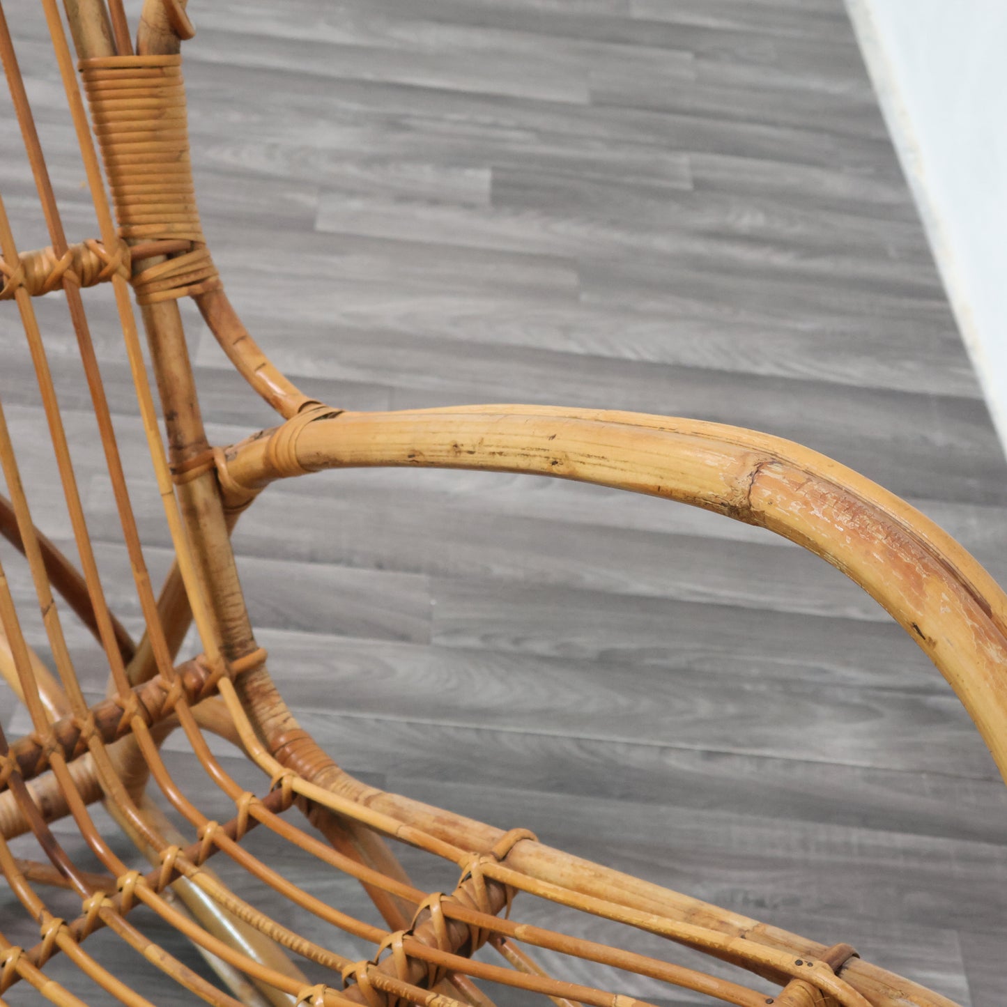 Poltrona a Dondolo Rocking Chair Francese Vintage Design Modernariato 1960’s