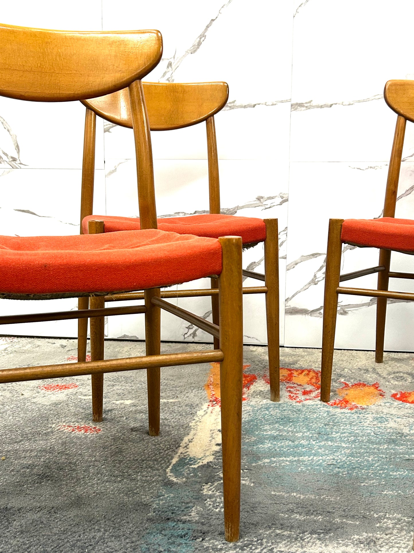 Set Da Pranzo 4 Sedie Design Scandinavo Anni ‘60 Design Modernariato