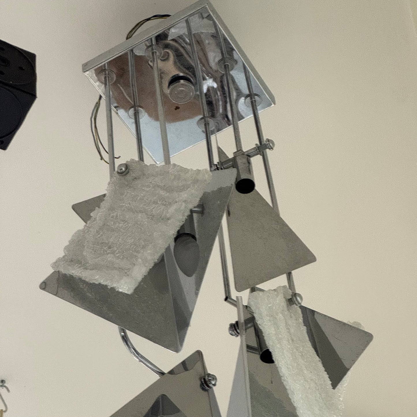 Lampadario Angelo Brotto Esperia Style Chandelier 6 Lights Design 1970’s