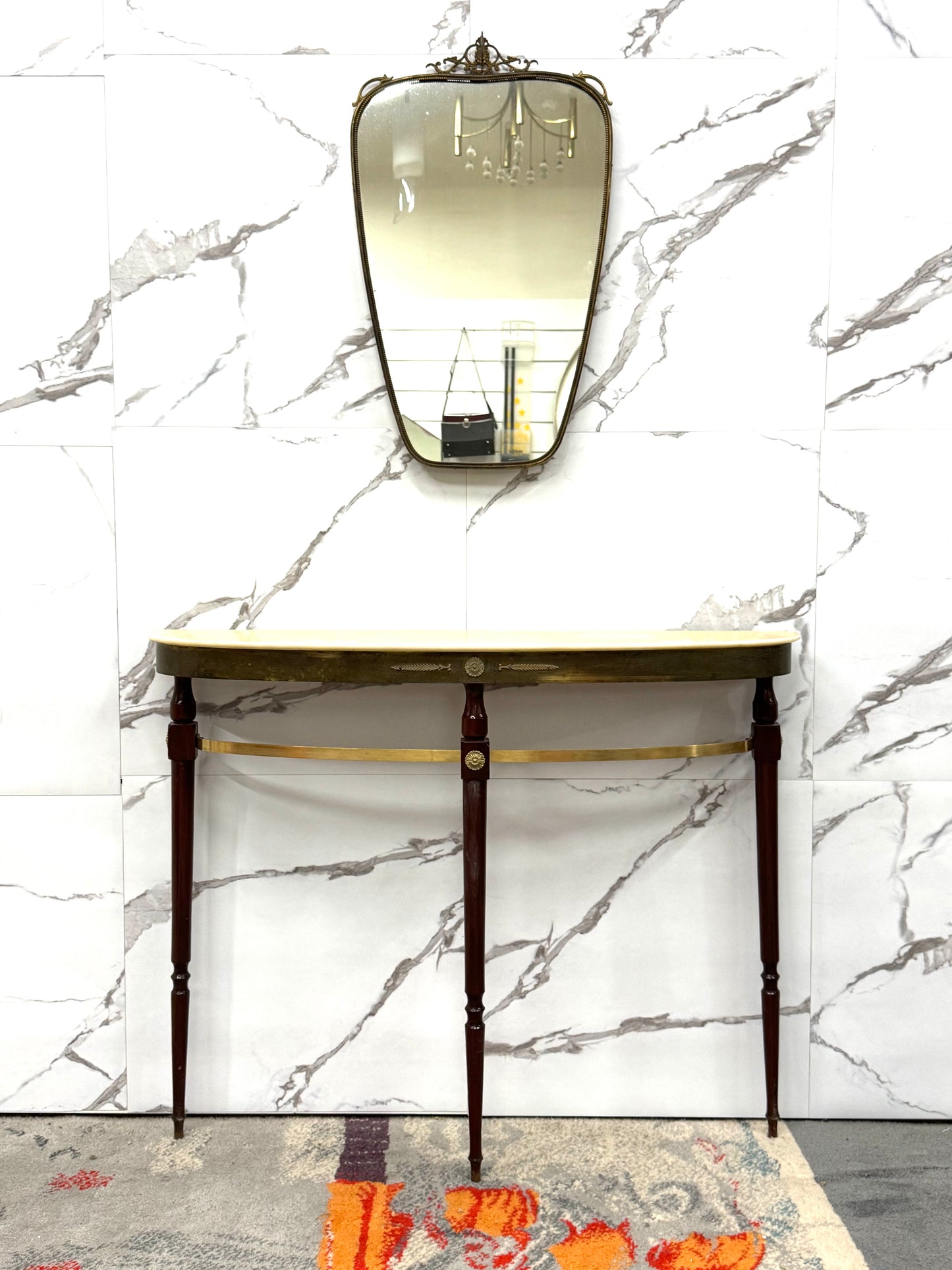 CONSOLLE E SPECCHIO ANNI ‘50 VINTAGE DESIGN MODERNARIATO