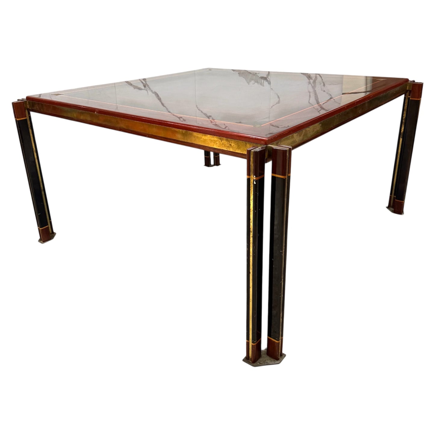 Paolo Barracchia Per Roman Decò Grande Tavolo Da Pranzo Design Modernariato 1970