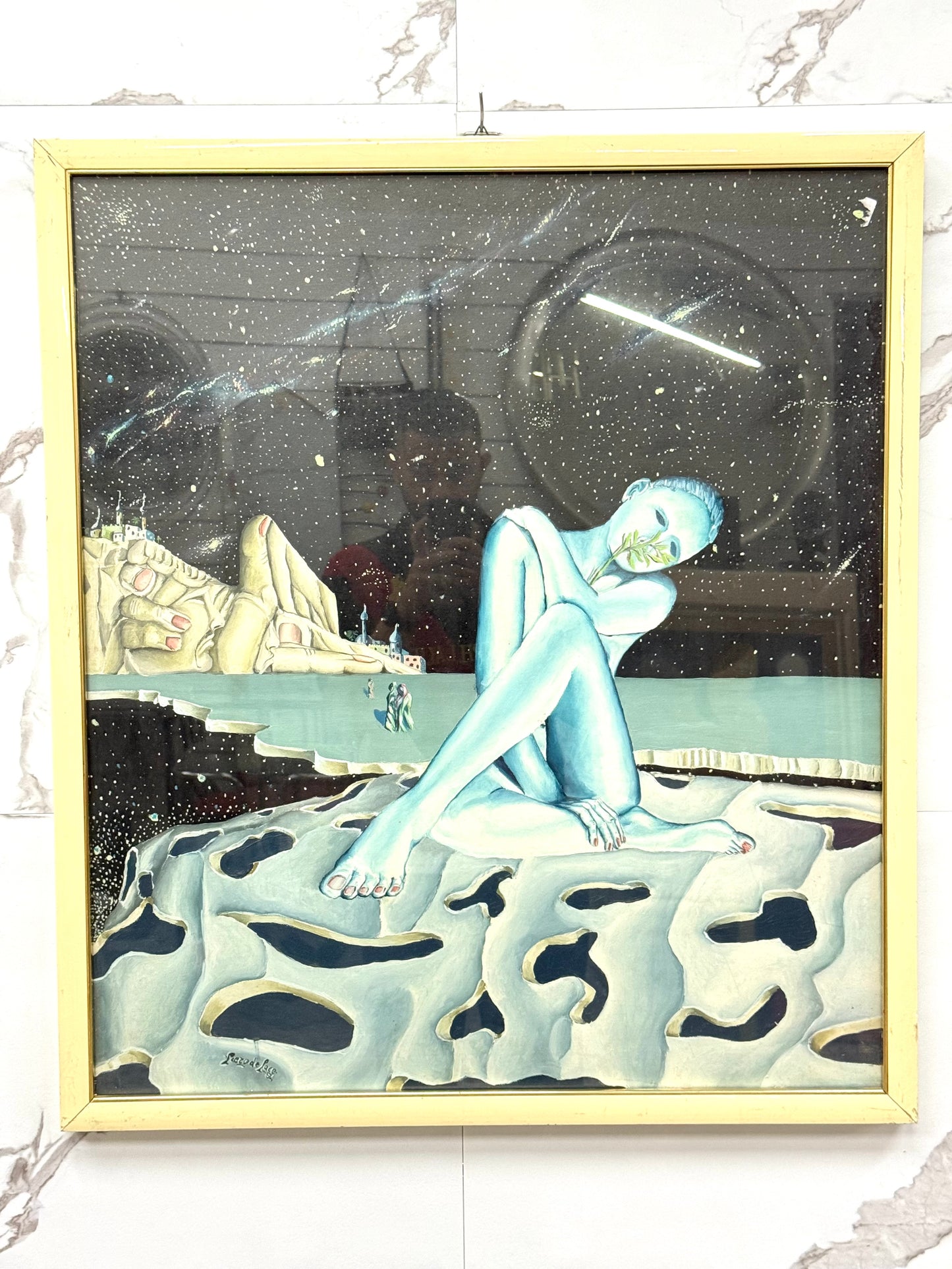Dipinto Piero De Pace 1994 Painting Con Firma E Certificato