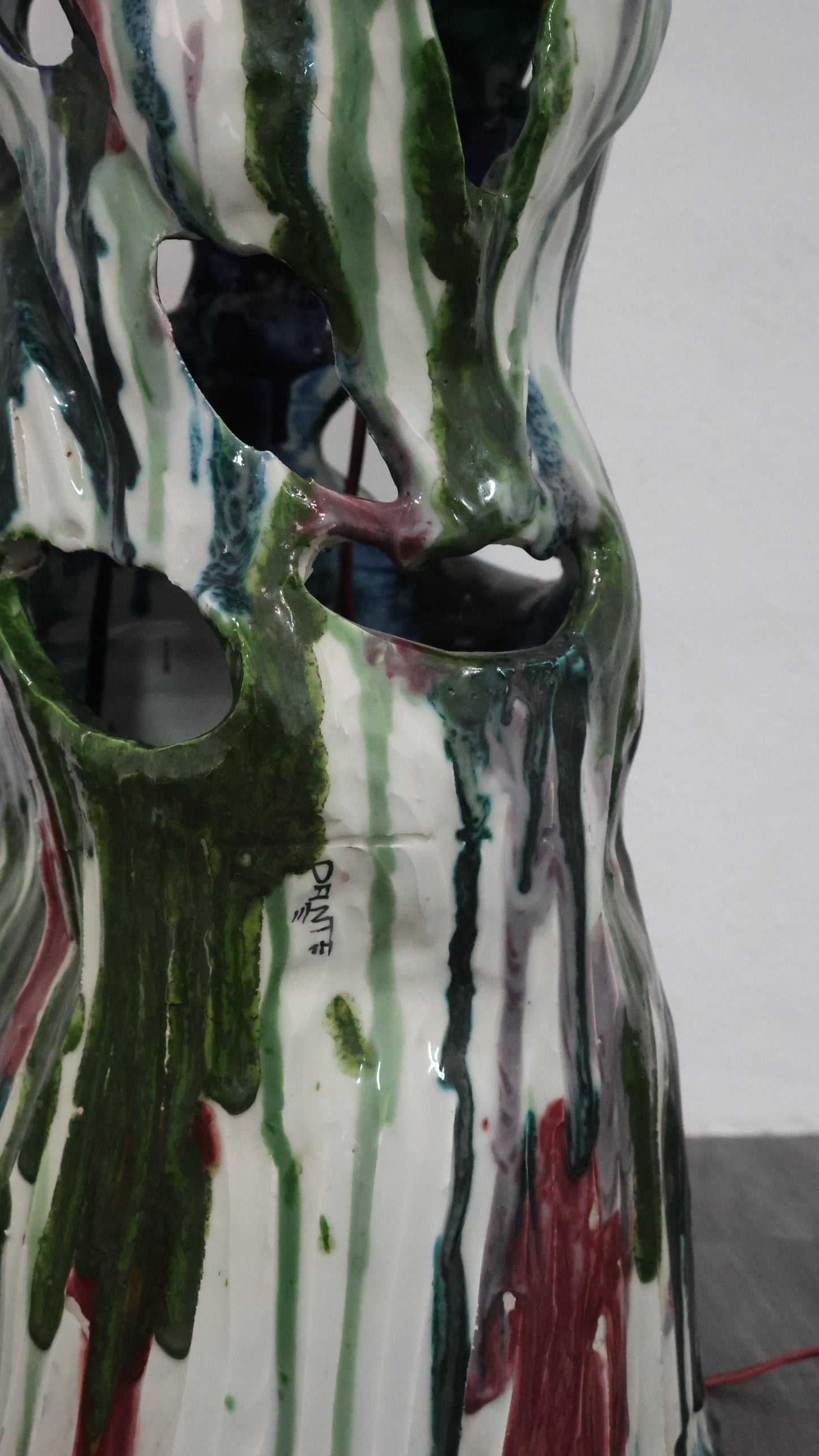 Ernesto Treccani Attr. Lampada Da Tavolo O Da Terra Ceramica Design Modernariato