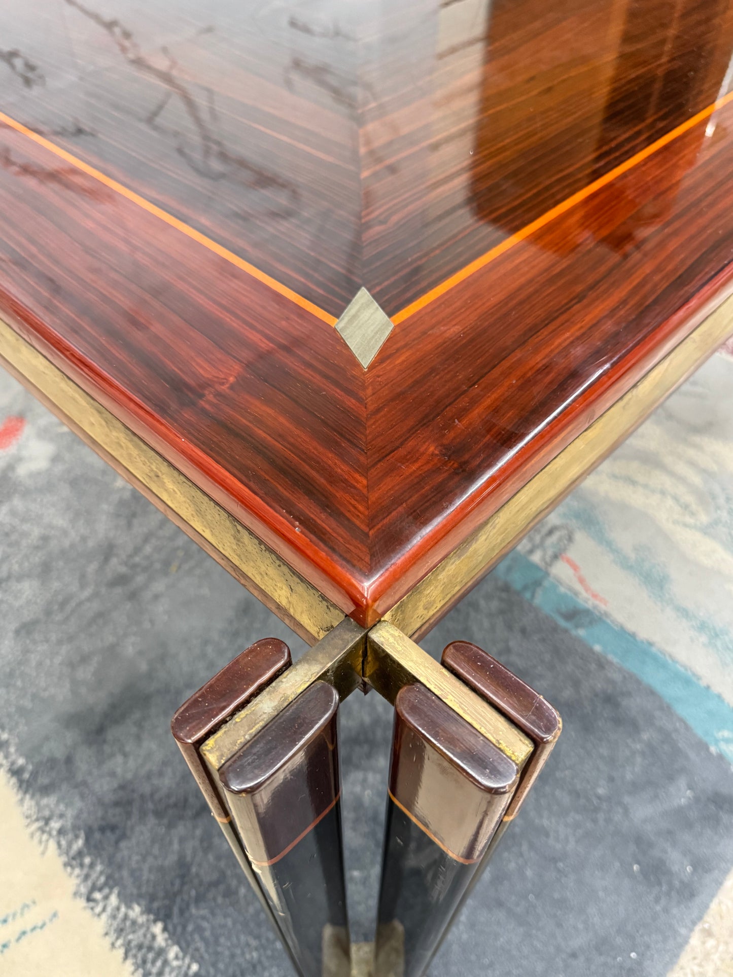 Paolo Barracchia Per Roman Decò Grande Tavolo Da Pranzo Design Modernariato 1970