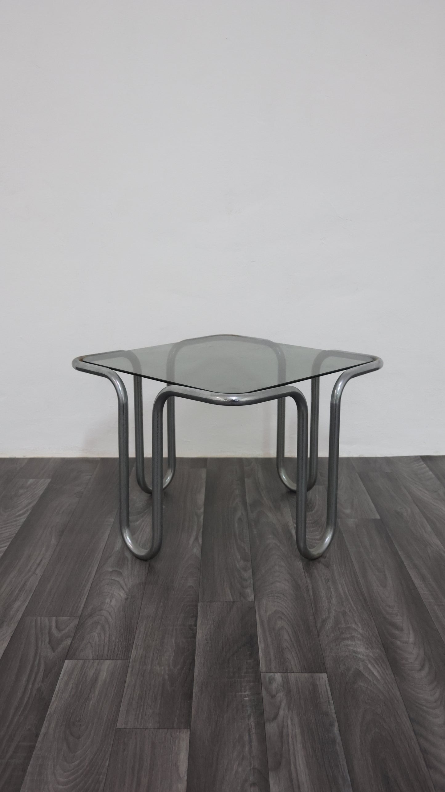 Ezio Didone Tavolino da salotto in Acciaio Tubolare Anni ‘70