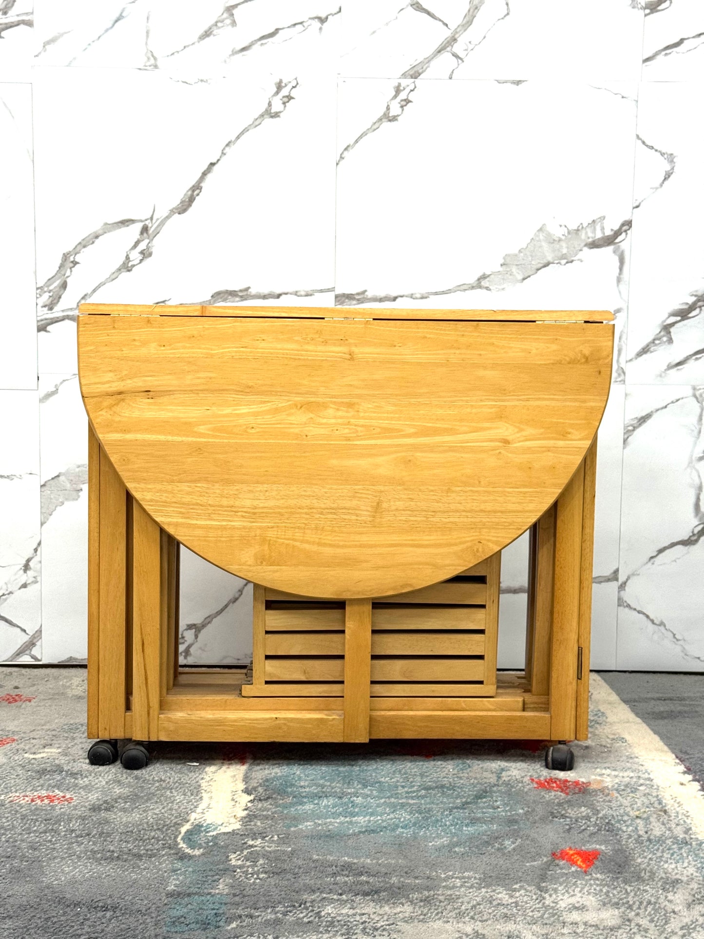 Set Tavolo E Sedie Richiudibile Design Scandinavo Anni 80 Modernariato