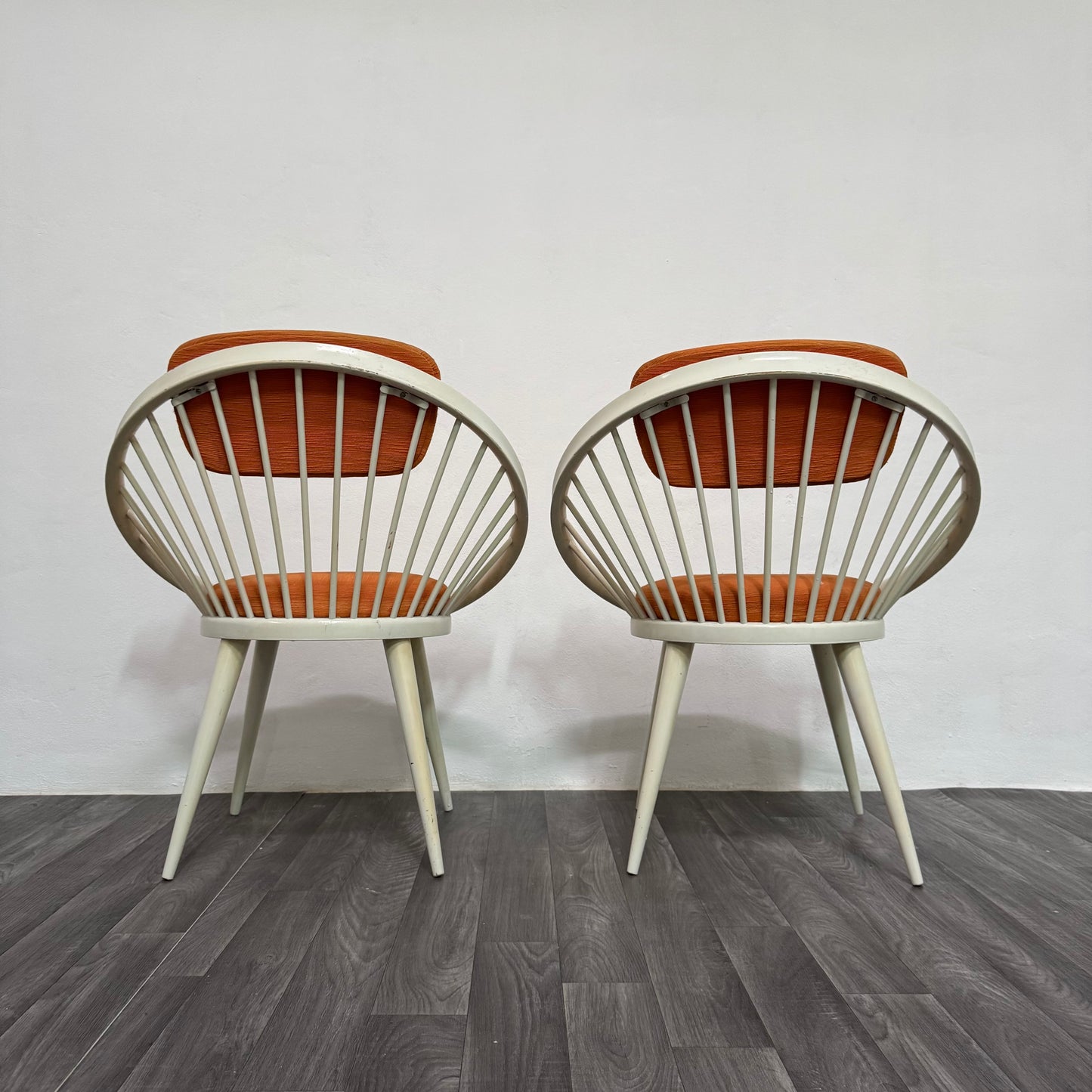 Yngve Ekström Mod.Circle Coppia di Poltroncine Design Scandinavo Anni ‘60