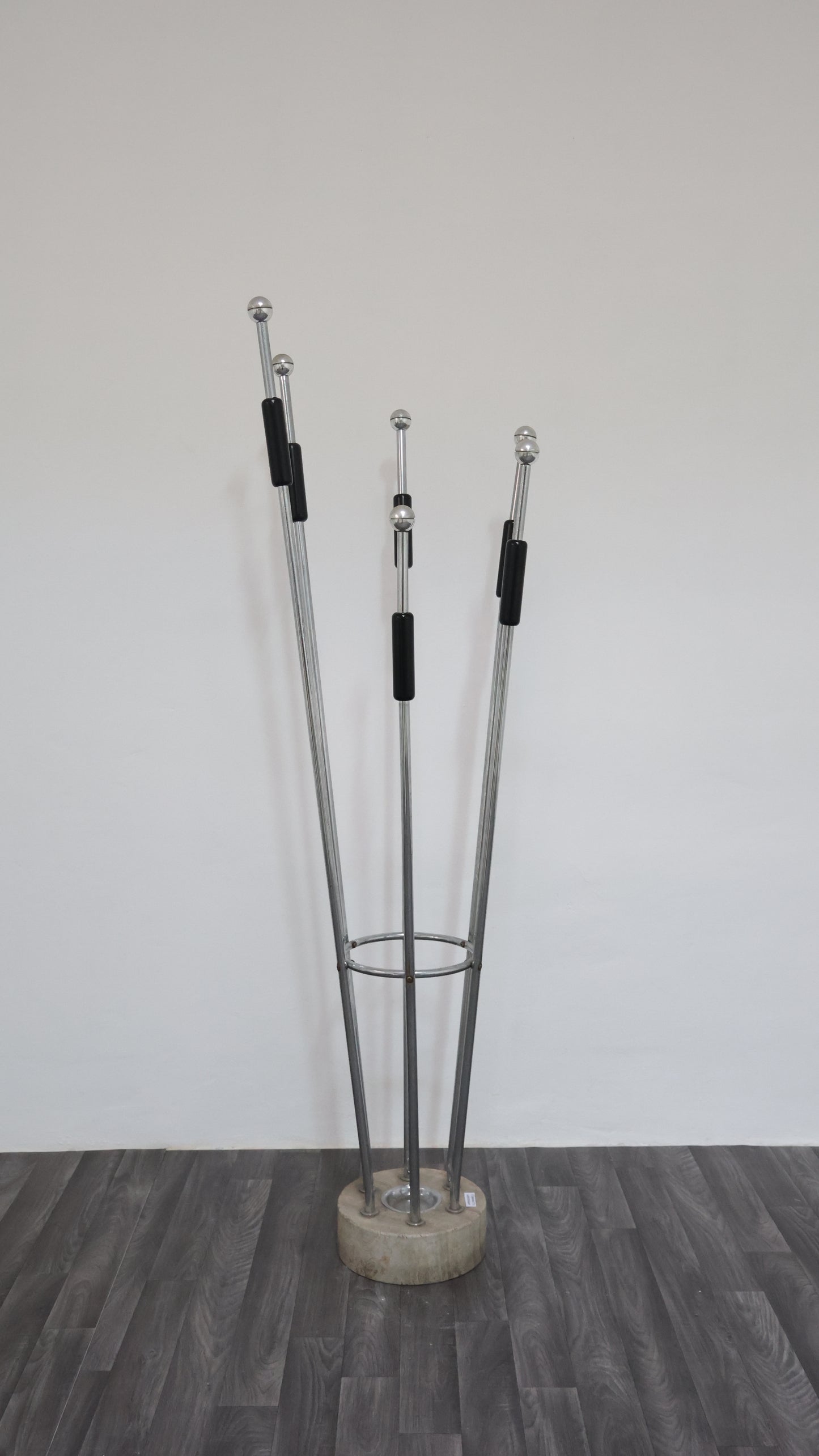 Appendiabiti fratelli Mannelli travertino acciaio design Modernariato 1970’s