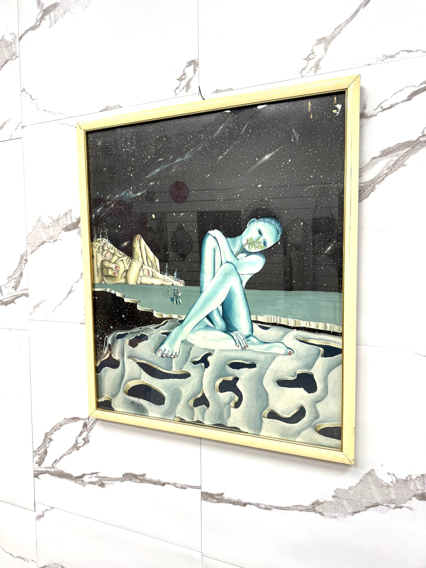 Dipinto Piero De Pace 1994 Painting Con Firma E Certificato