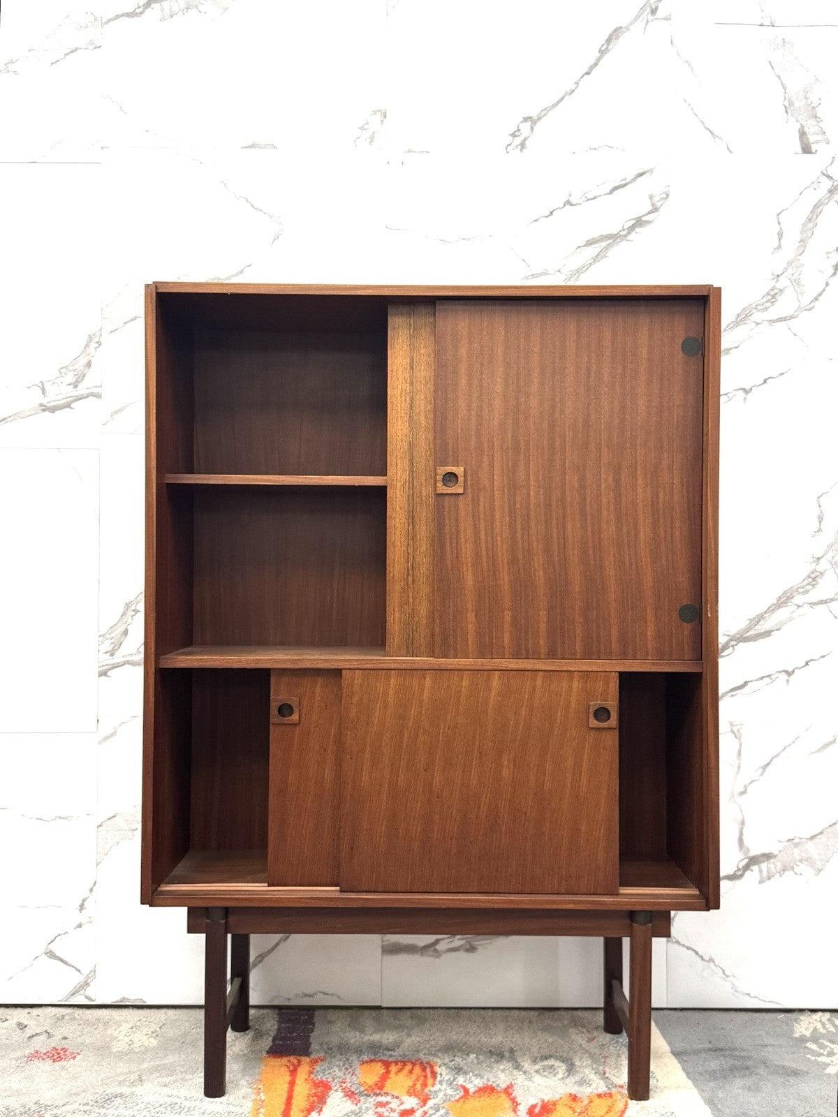 Credenza In Teak Barovero mod. Selex Mid-Century Anni ‘60