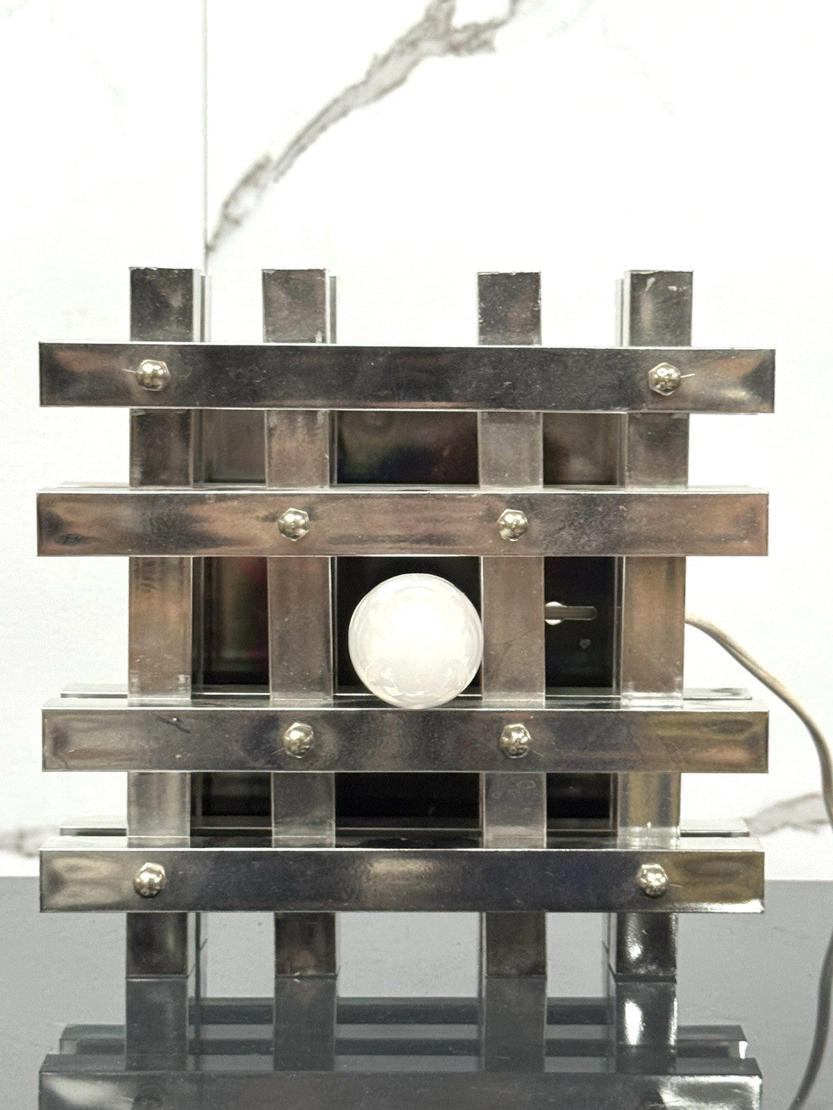 Lampada Vintage Design Geometrico Materiale Plastico Anni 70