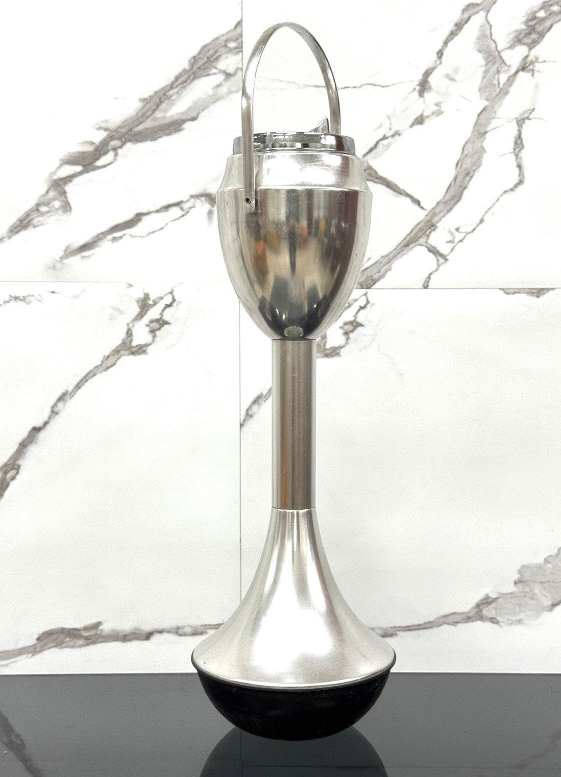 Posacenere Acciaio Space Age Caimi Vintage 1970