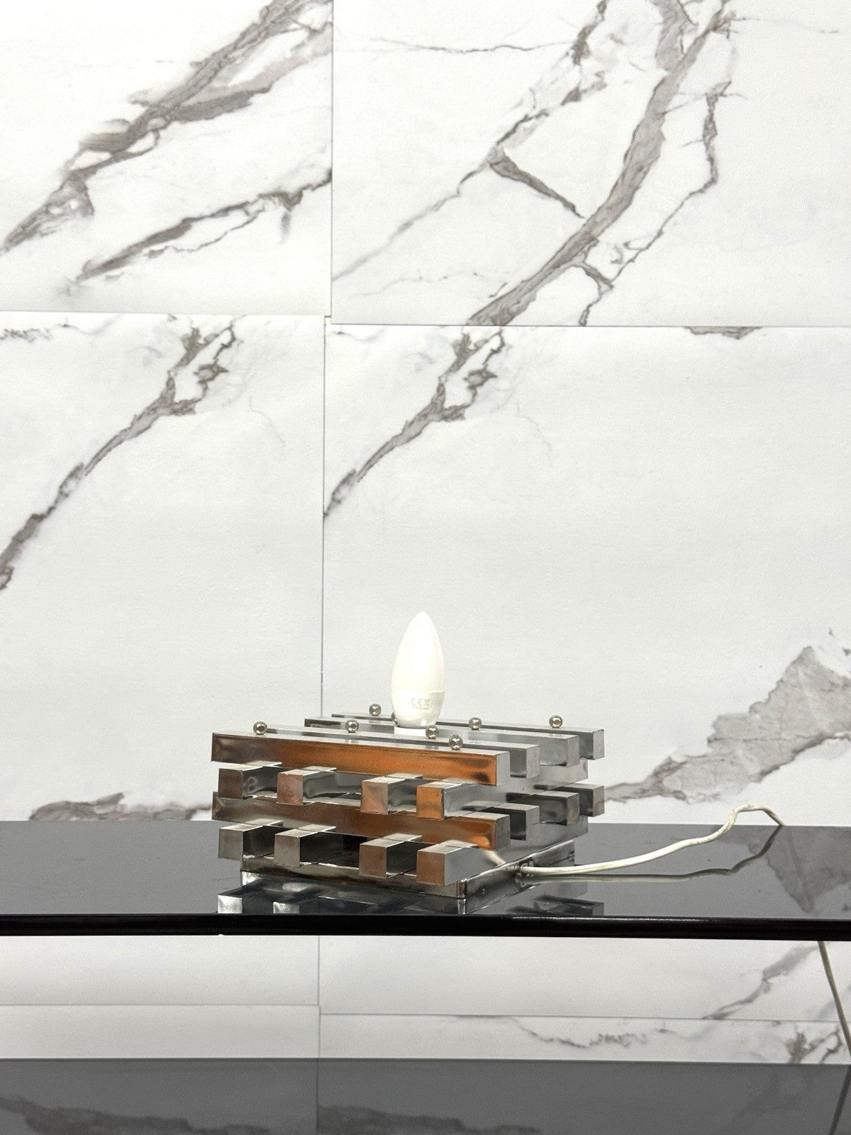 Lampada Vintage Design Geometrico Materiale Plastico Anni 70