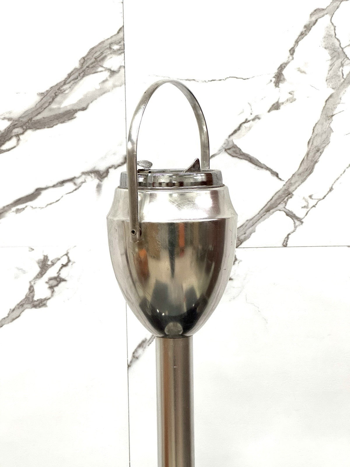 Posacenere Acciaio Space Age Caimi Vintage 1970