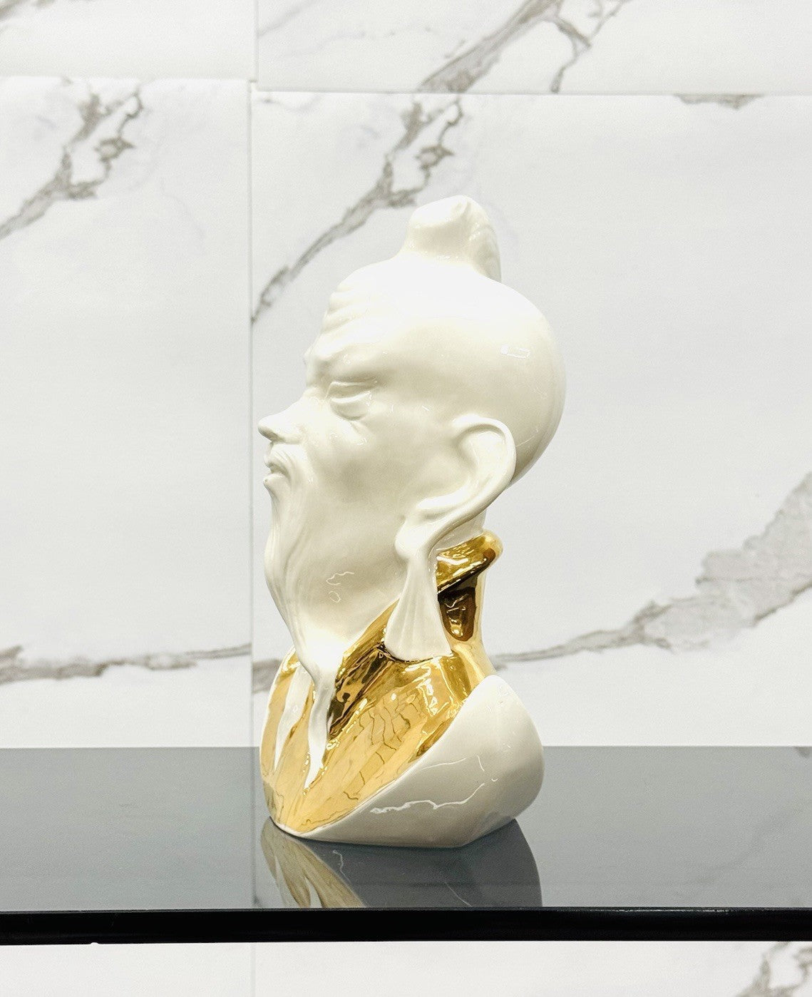 Scultura Stile Orientale, Realizzata A Firenze, Ceramica Italiana, Anni 60
