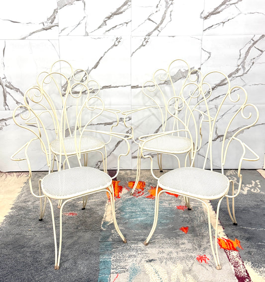 Lio Carminati Sedie Da Giardino 4 Pz Design Anni 50 Modernariato