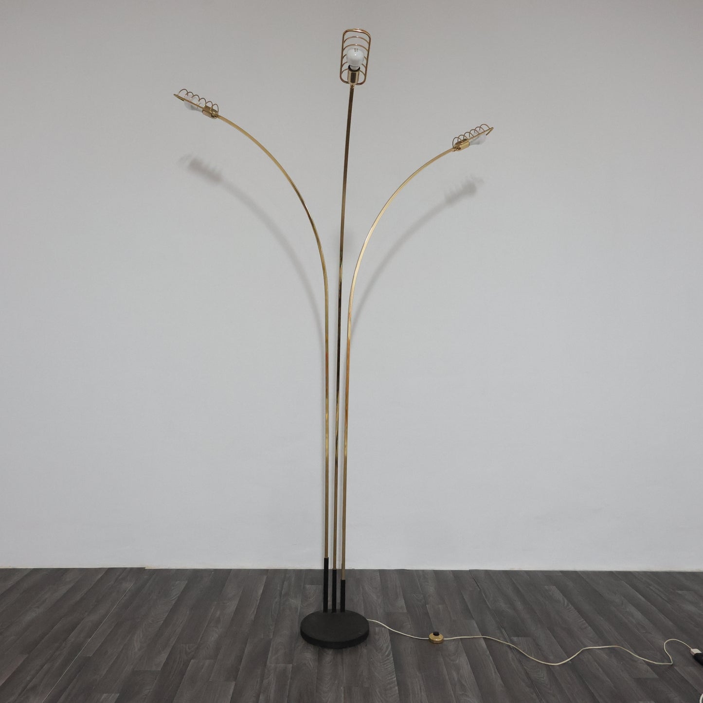 Romeo Rega Attr. Lampada Pavimento Hollywood Regency 1970’s Design Modernariato