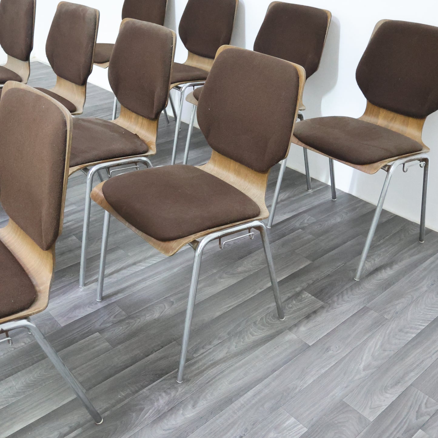 Carlo Ratti Set Da Ufficio 12 Sedie Design Modernariato Anni ‘70