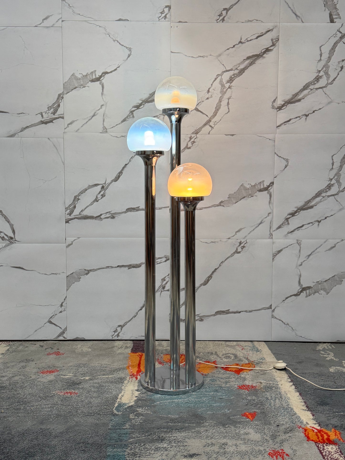 Carlo Nason Mazzega Lampada Da Pavimento Design Anni ‘70 Modernariato