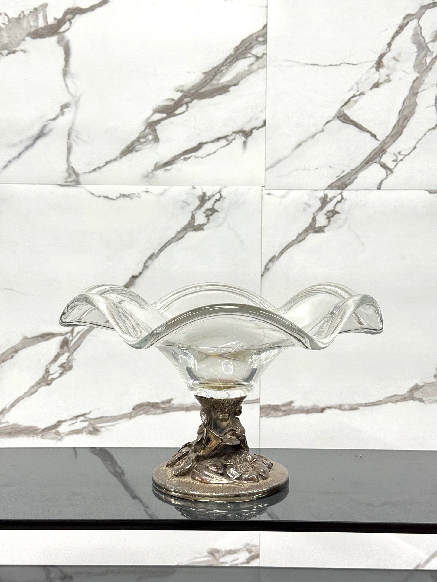 Studio Ottaviani Centrotavola Cristallo 1970’s Design Luxury