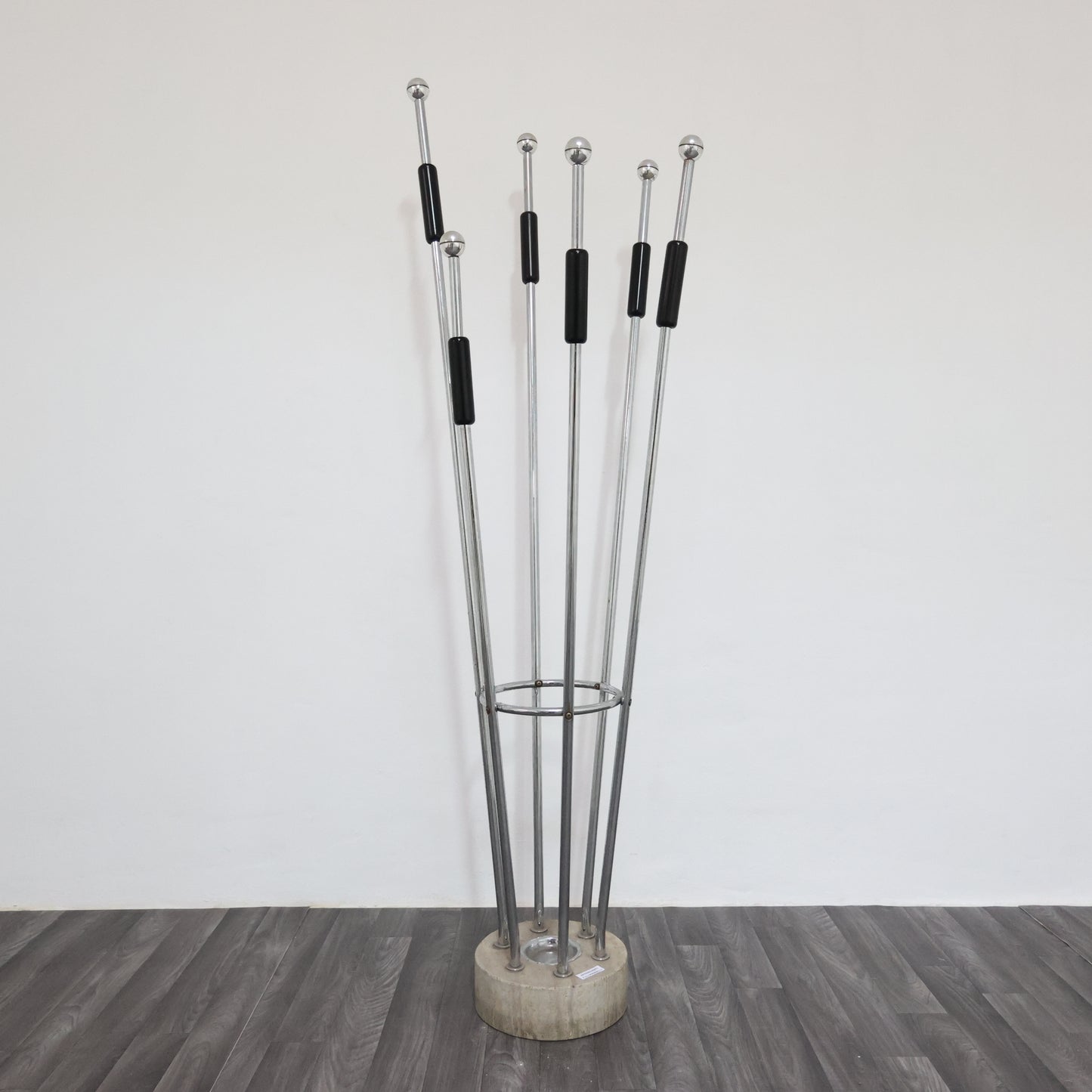 Appendiabiti fratelli Mannelli travertino acciaio design Modernariato 1970’s